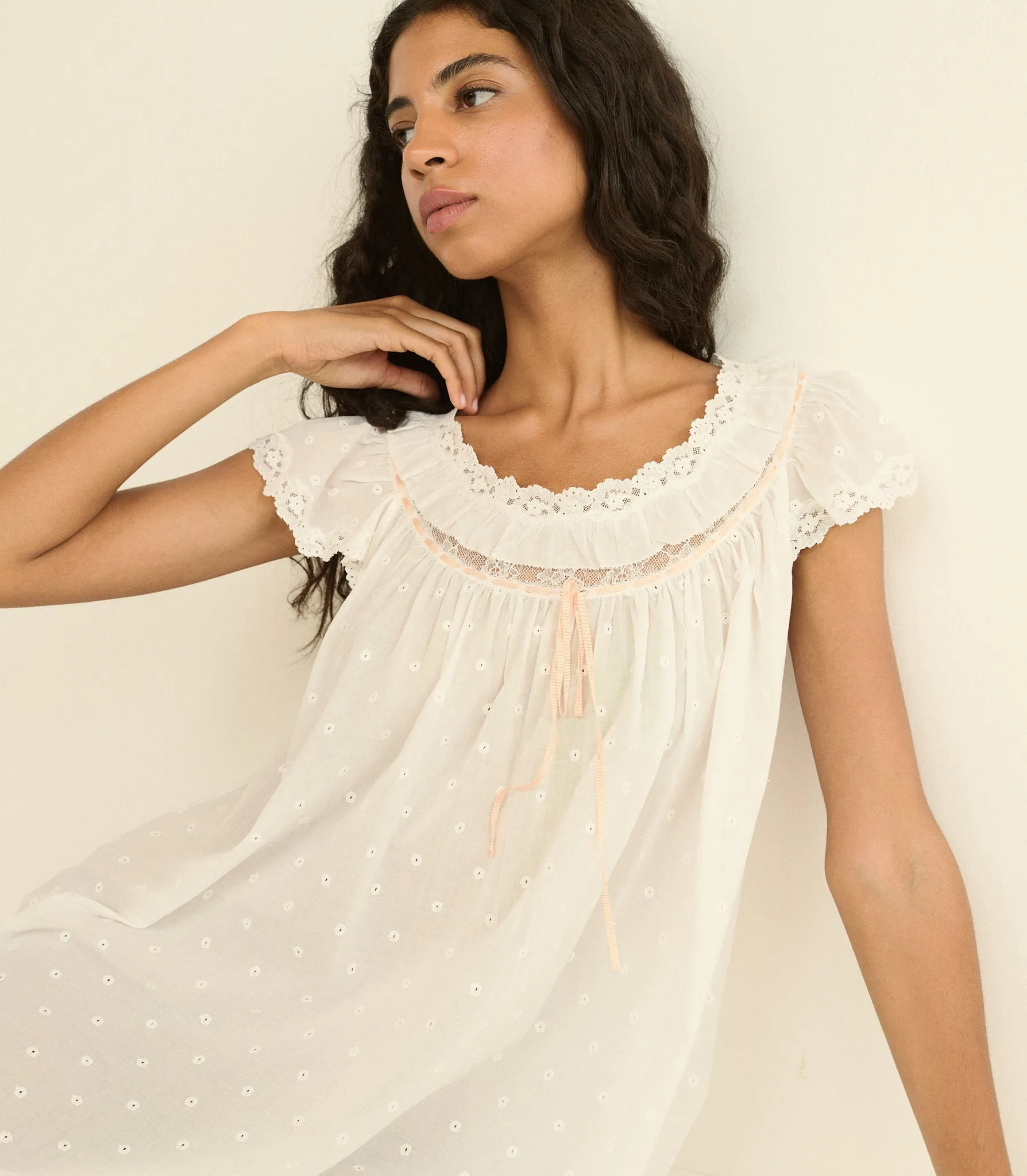 AMORE NIGHTGOWN -- SALT sold by Doen product image thumbnail 4