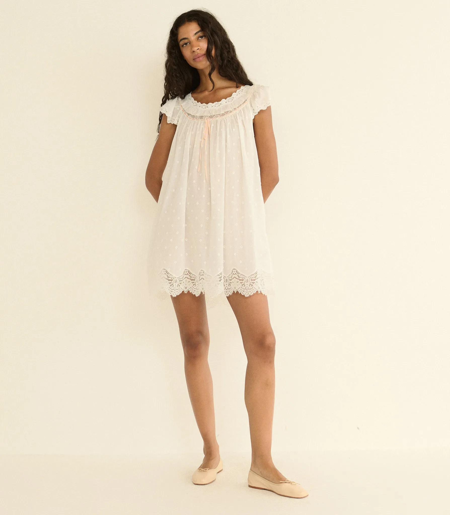 AMORE NIGHTGOWN -- SALT sold by Doen product image thumbnail 3
