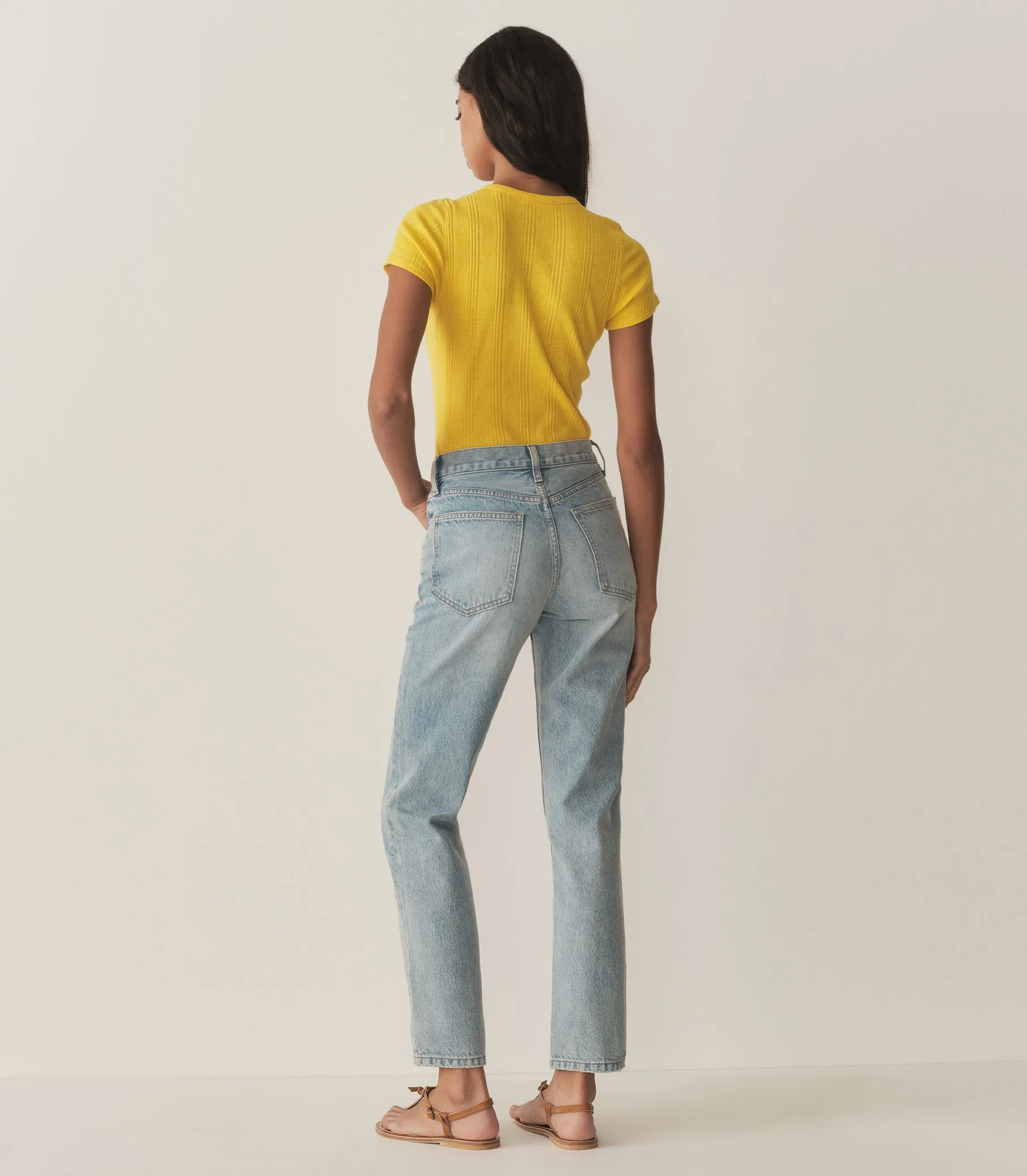 HMD -- VIVI CASHMERE TEE -- CITRUS sold by Doen product image thumbnail 5