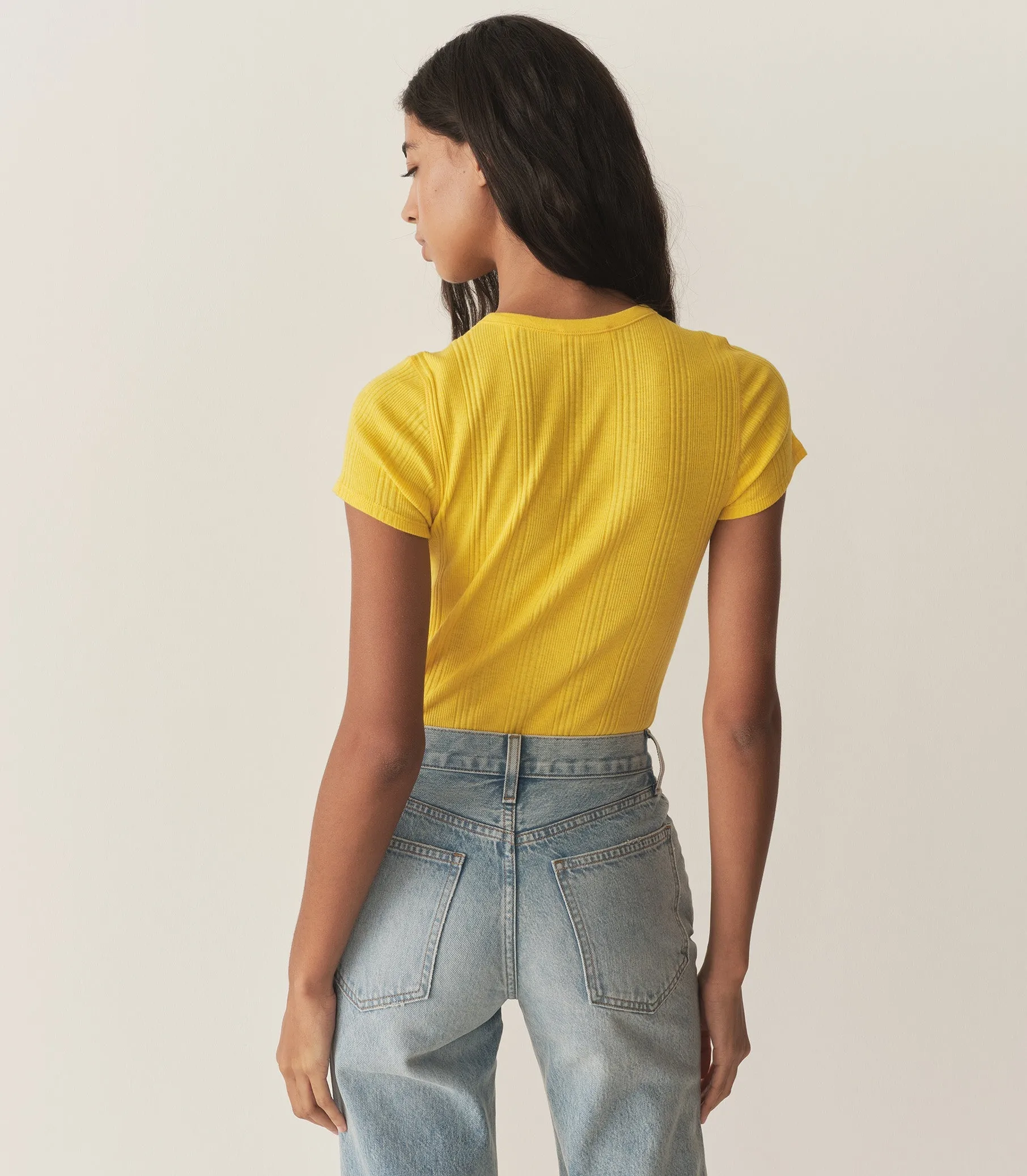 HMD -- VIVI CASHMERE TEE -- CITRUS sold by Doen product image thumbnail 4