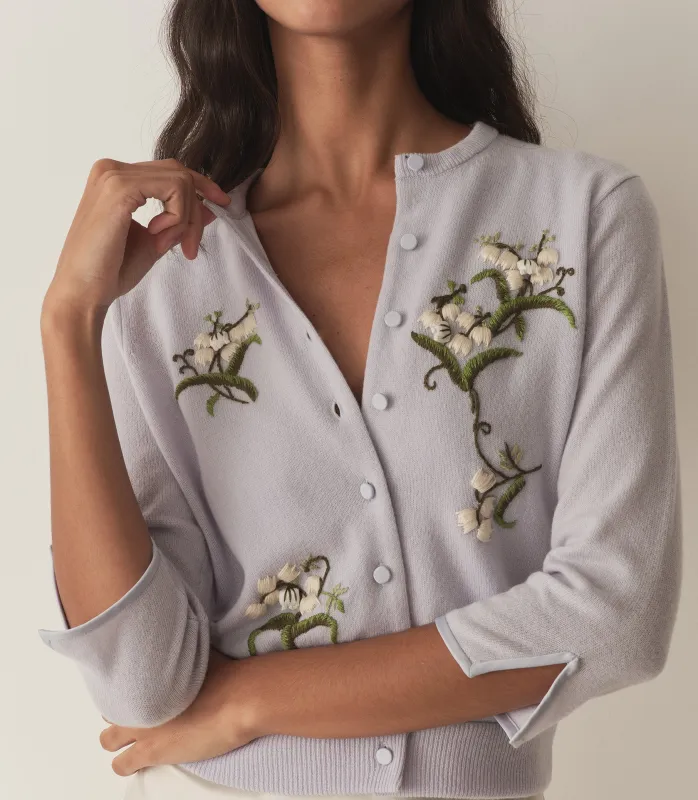 HMD -- TERESA CARDIGAN -- CLOUD BLUE made by Doen