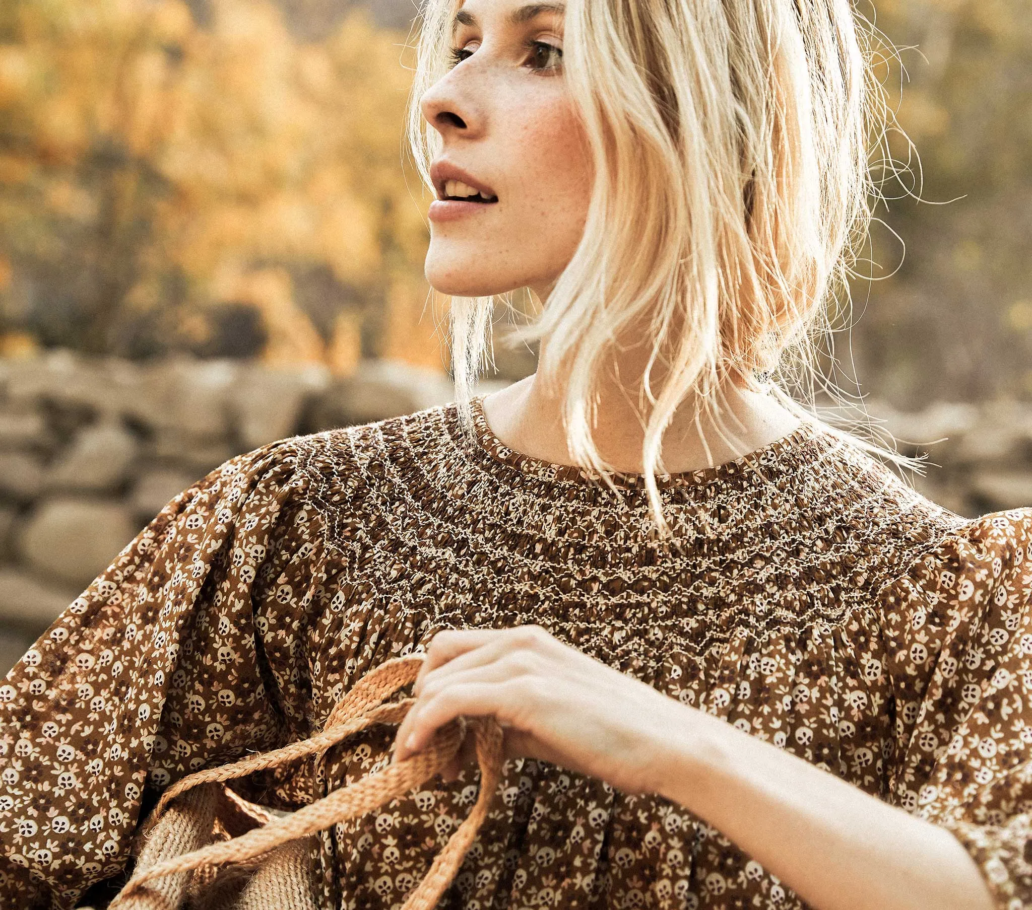 HMD -- THEDA DRESS -- GOLDEN MESA FLOR sold by Doen product image thumbnail 5