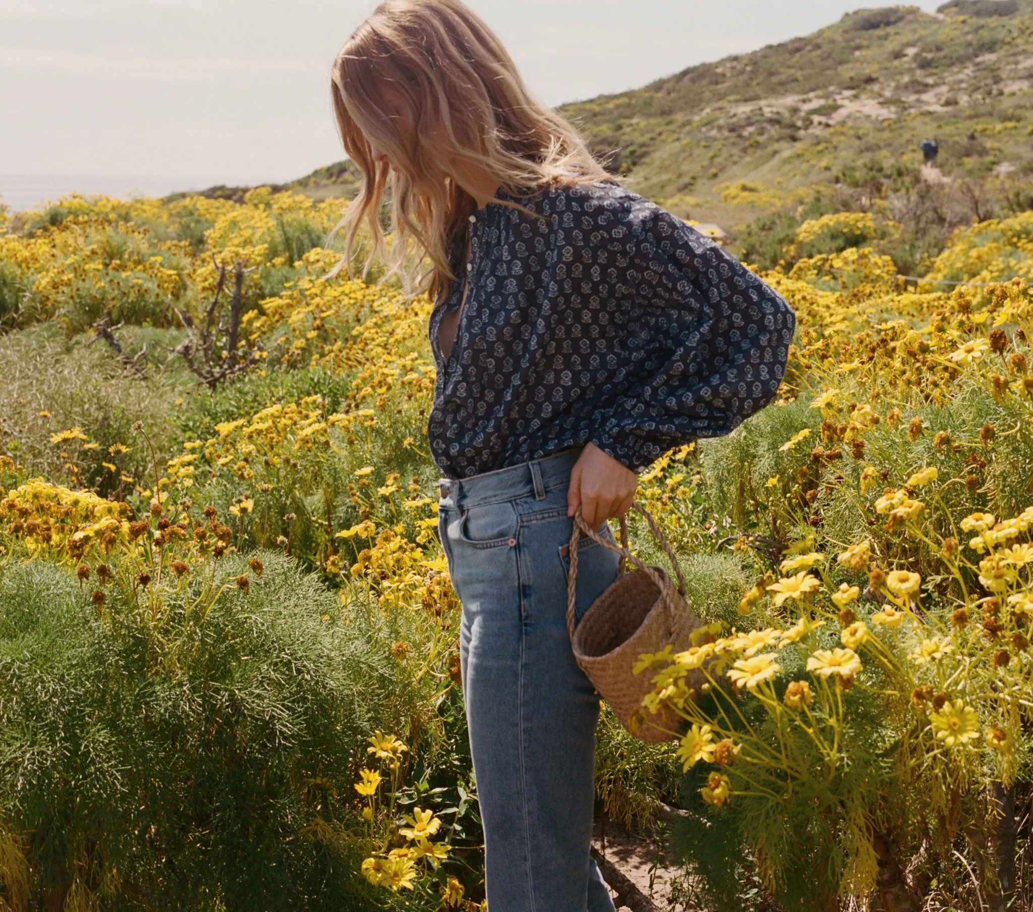 HMD -- THE JANE BLOUSE -- INDIGO sold by Doen product image thumbnail 4