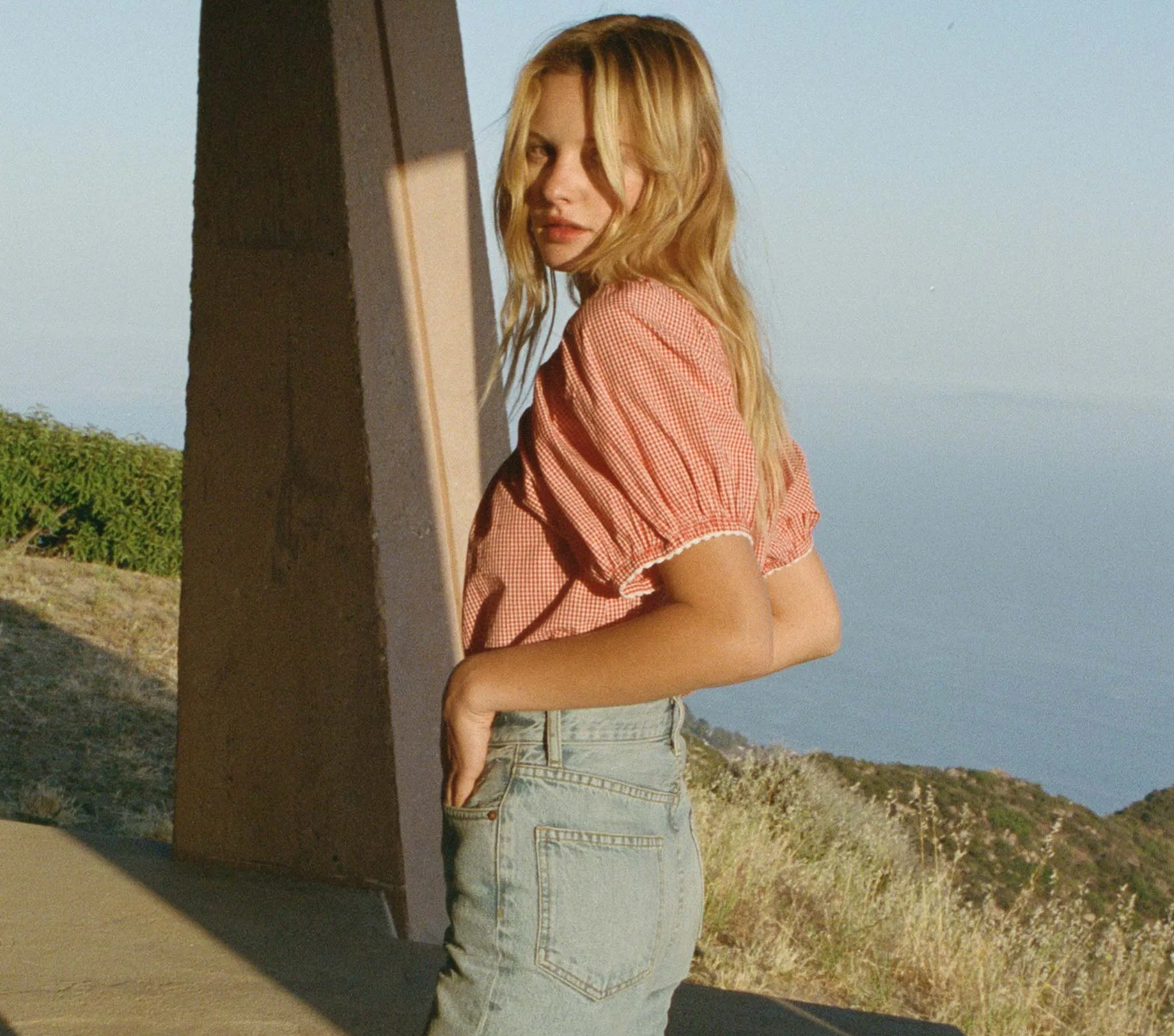 HMD -- TENNESSEE TOP -- CERISE PARIS GINGHAM sold by Doen product image thumbnail 4