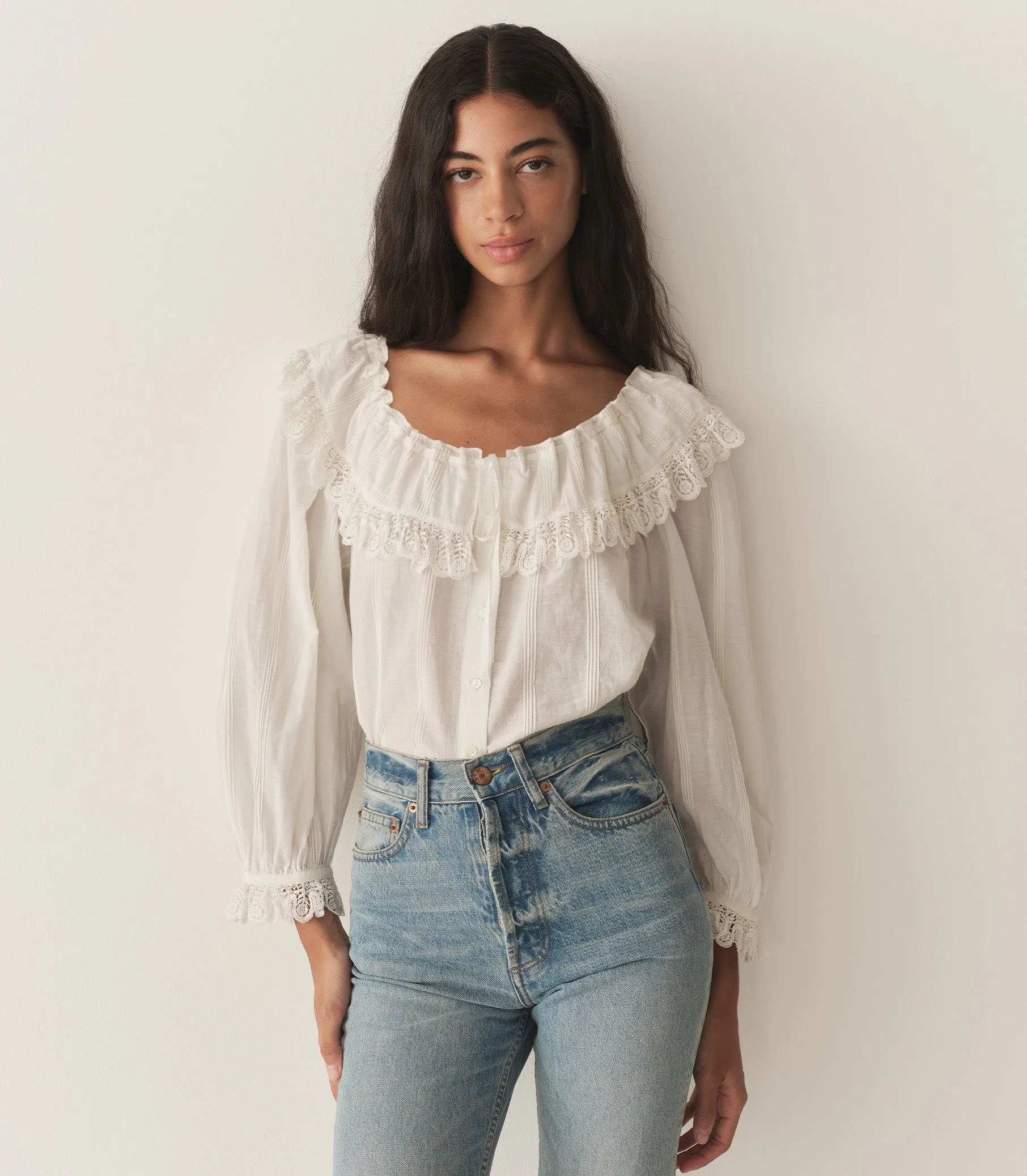 HMD -- SENETTE TOP -- SALT sold by Doen product image thumbnail 4