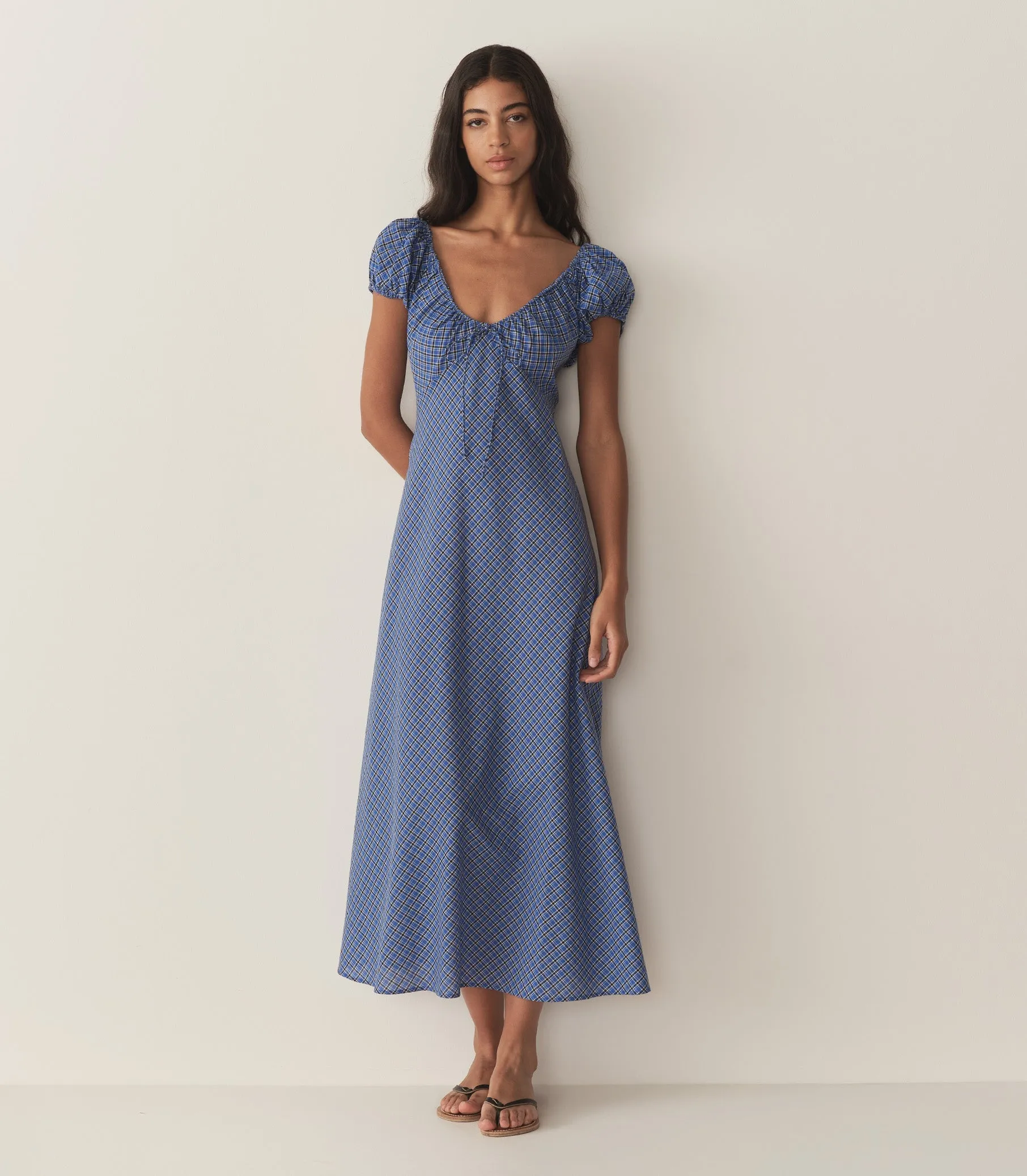 HMD -- SOFIA DRESS -- CASSIS CHECK sold by Doen