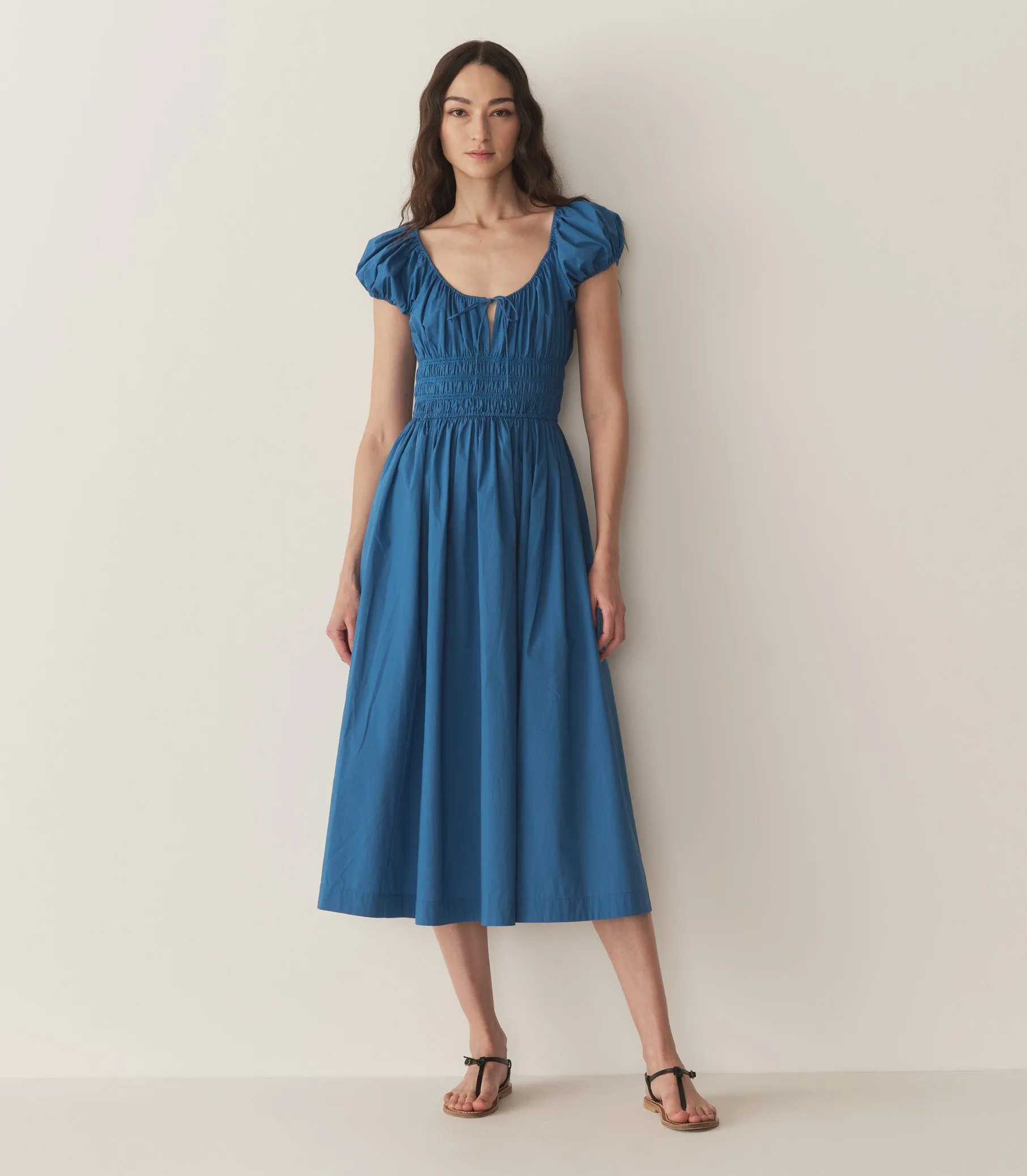 HMD -- QUINN DRESS -- SOFT COBALT sold by Doen