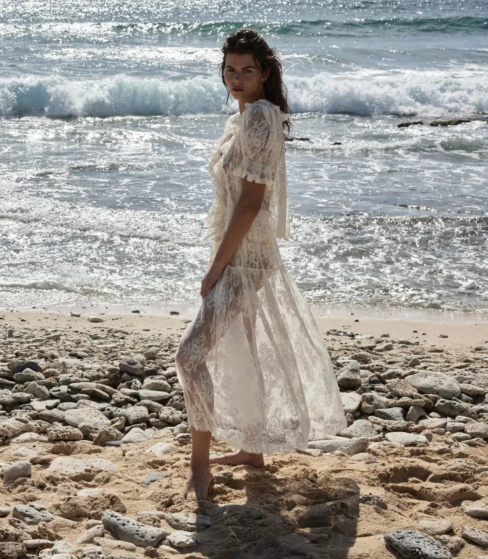 HMD -- SEBASTIANE SKIRT -- SEA SALT made by Doen