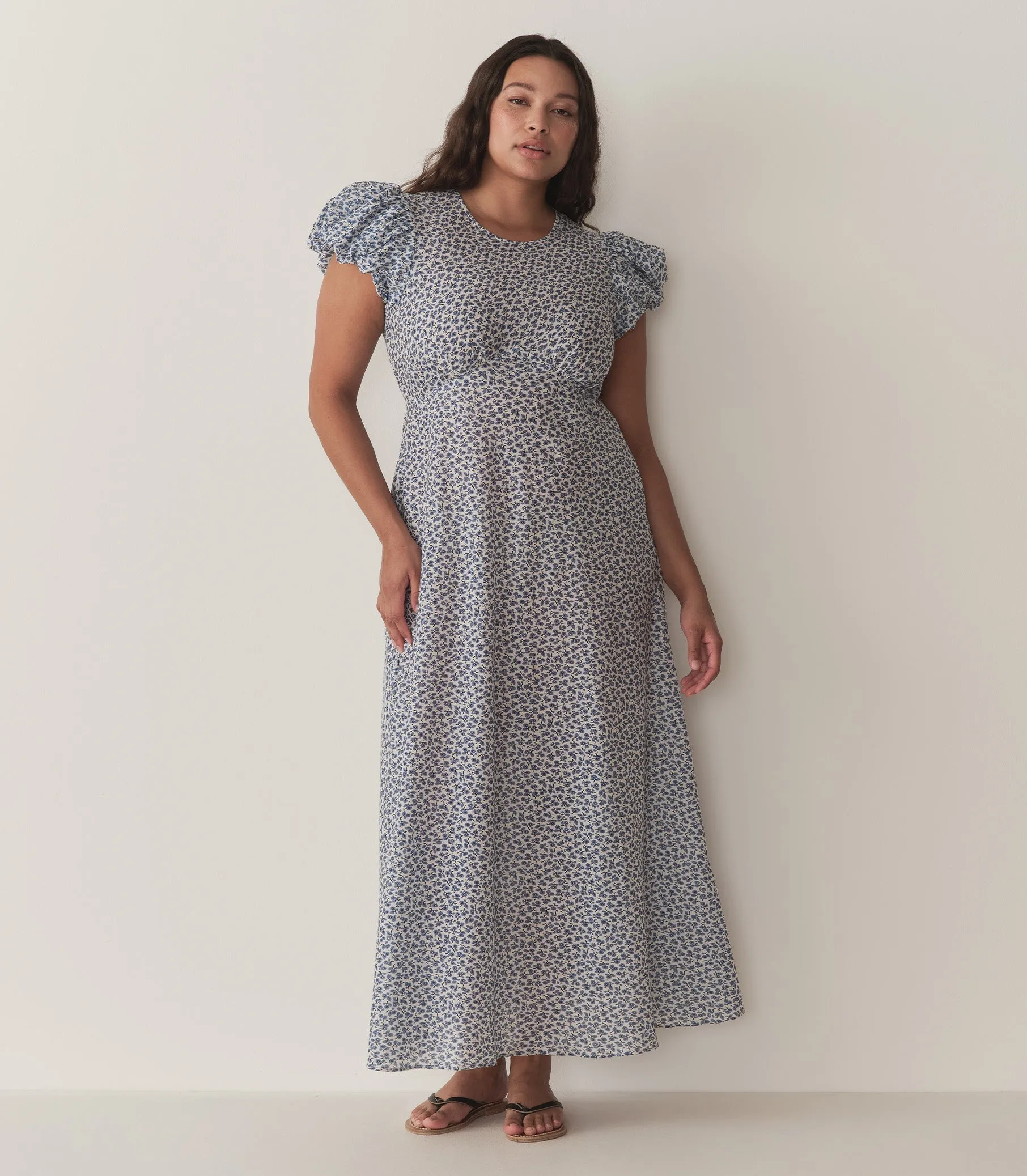 HMD -- ROMINA DRESS -- CORNFLOWER HILLSIDE BLOOM sold by Doen
