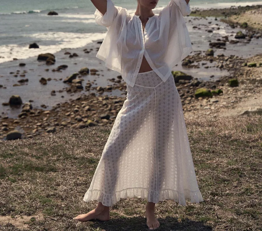 HMD -- RIETI SKIRT -- SALT made by Doen