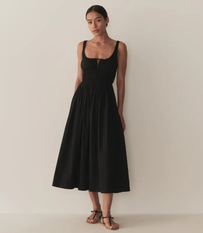 HMD -- QUILLA DRESS -- BLACK made by Doen