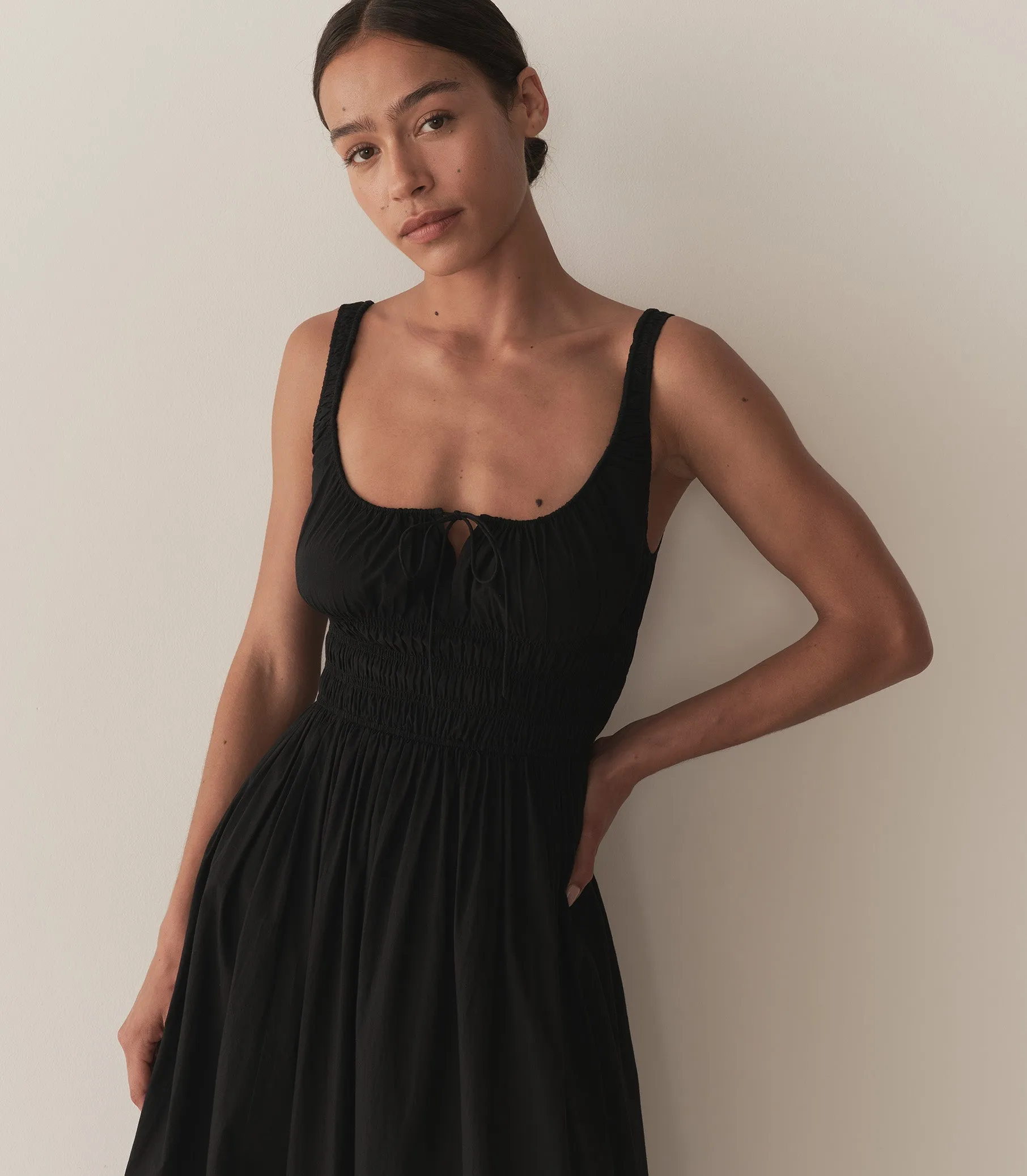 HMD -- QUILLA DRESS -- BLACK sold by Doen product image thumbnail 2