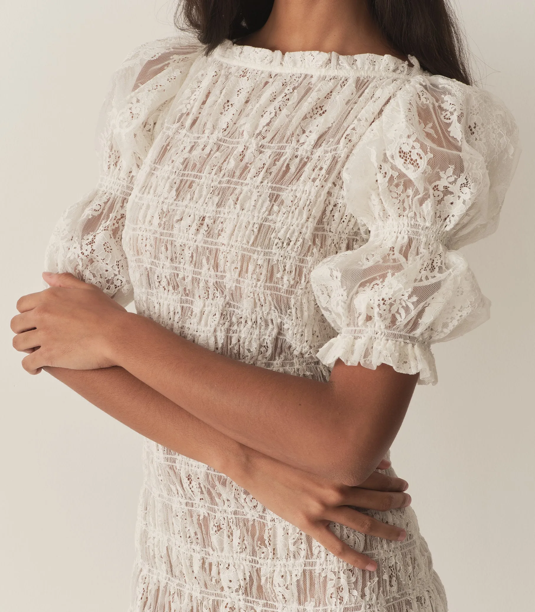 HMD -- RAQUELLA DRESS -- SALT LACE sold by Doen product image thumbnail 2
