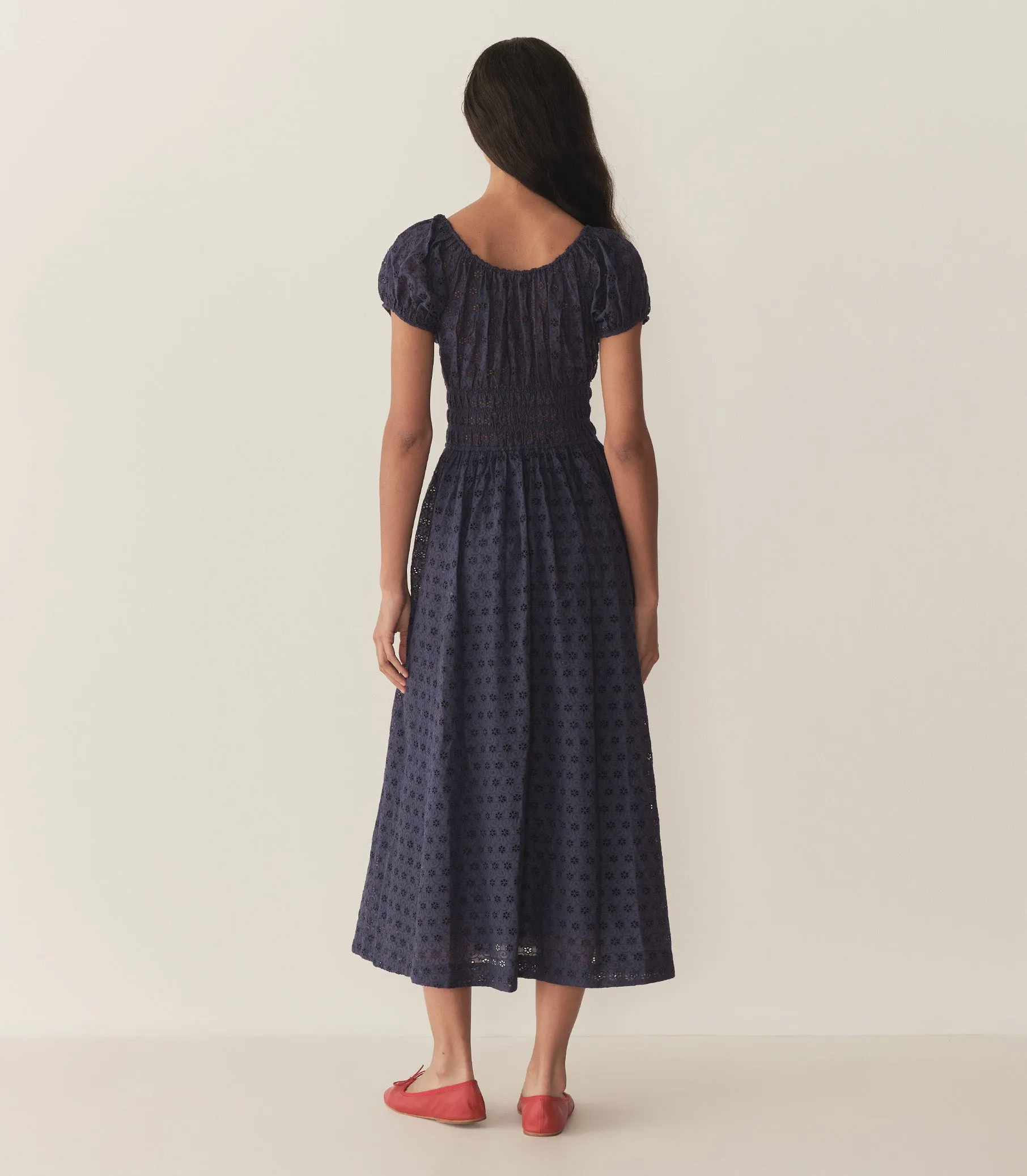 HMD -- QUINN DRESS -- ADRIATIC EYELET sold by Doen product image thumbnail 3