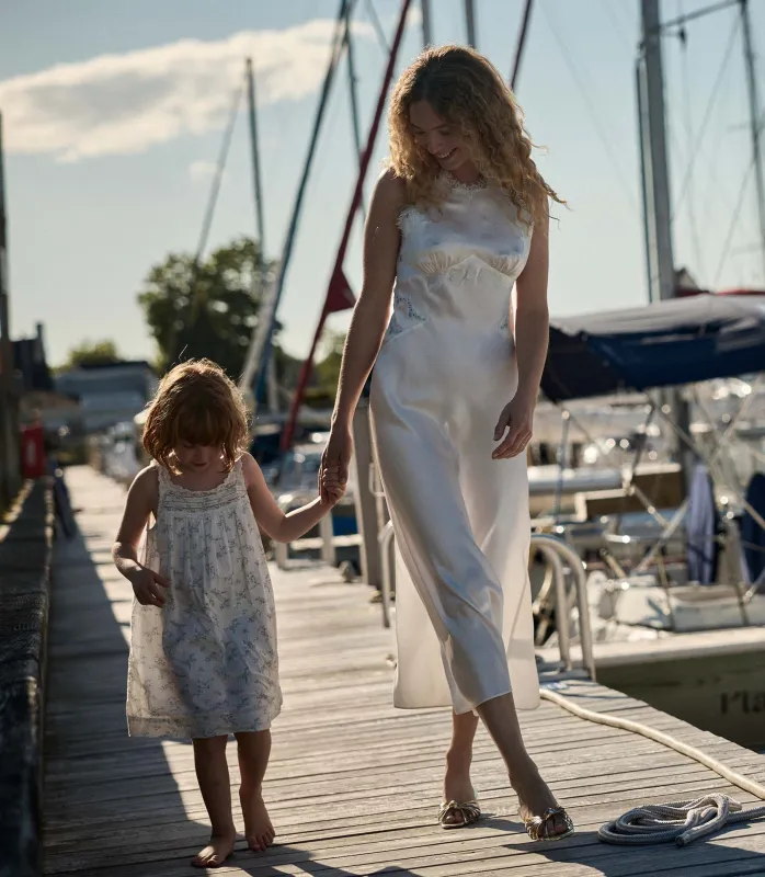 HMD -- ODELINA DRESS -- SALT made by Doen