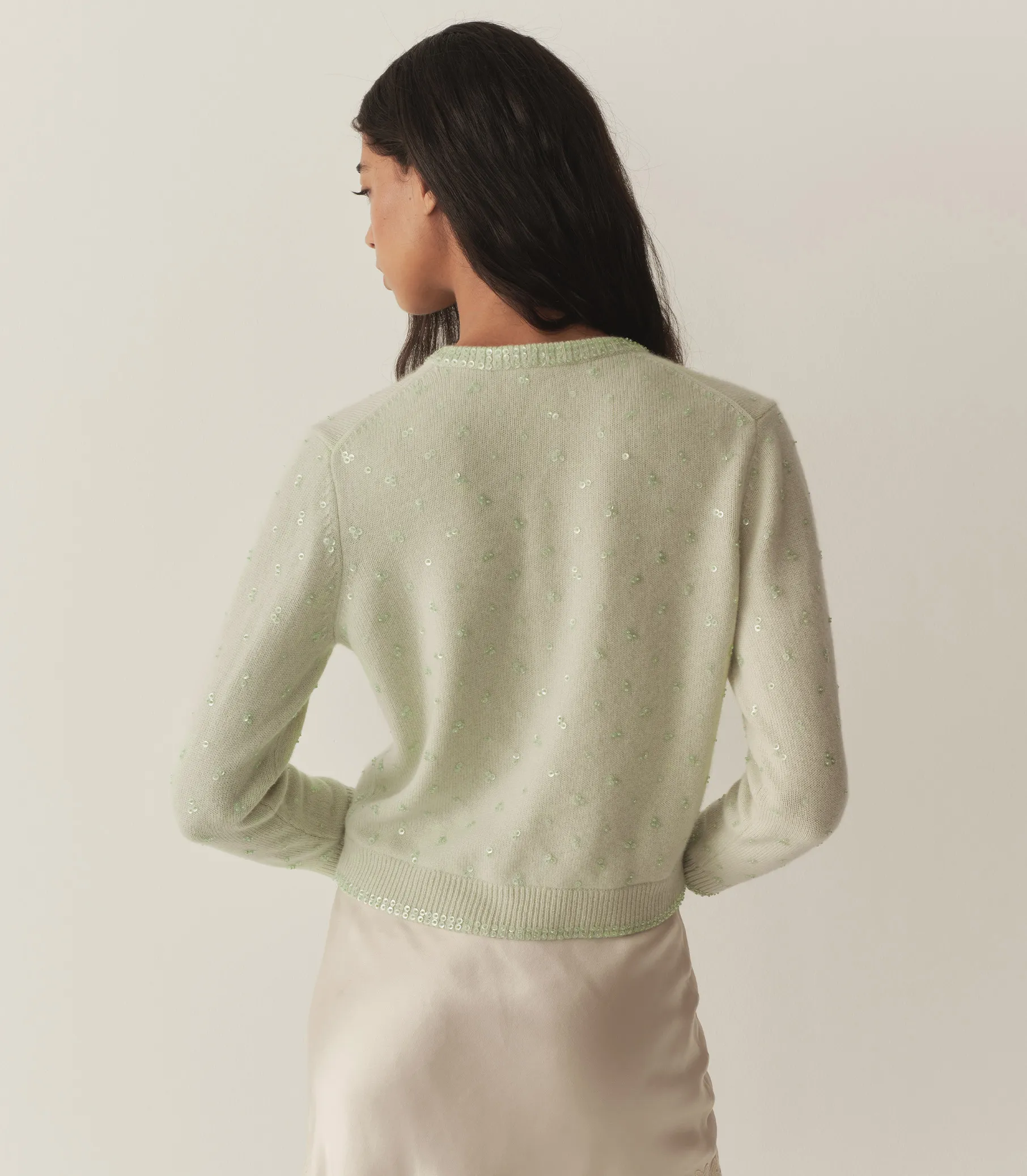 HMD -- PAILLETTE CARDIGAN -- MINT TEA sold by Doen product image thumbnail 5