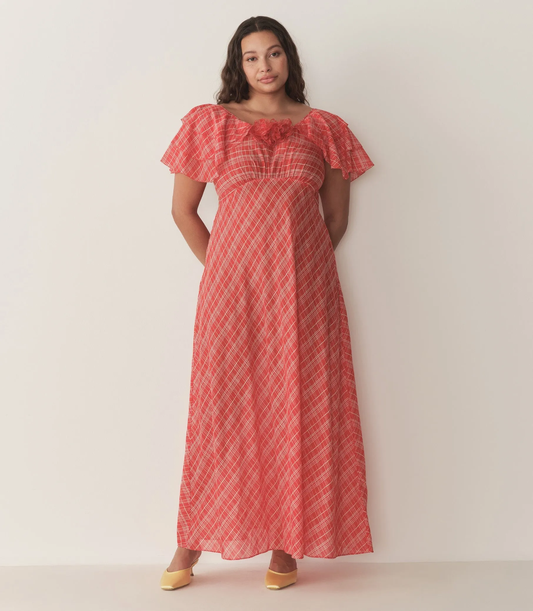 HMD -- NEVARA DRESS -- SYLVIE PLAID sold by Doen product image thumbnail 4