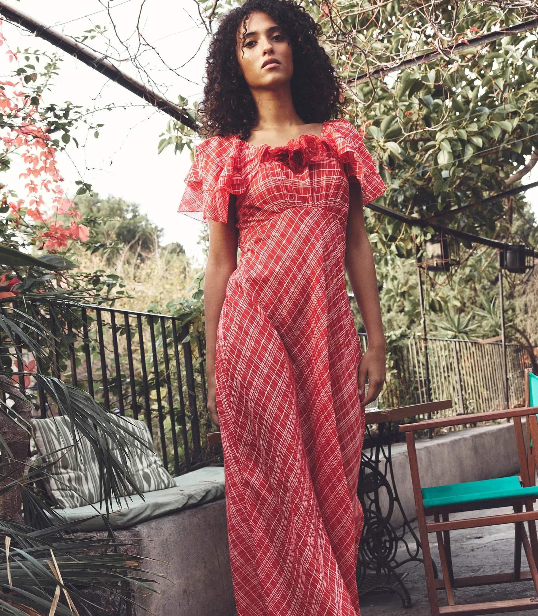 HMD -- NEVARA DRESS -- SYLVIE PLAID sold by Doen product image thumbnail 2