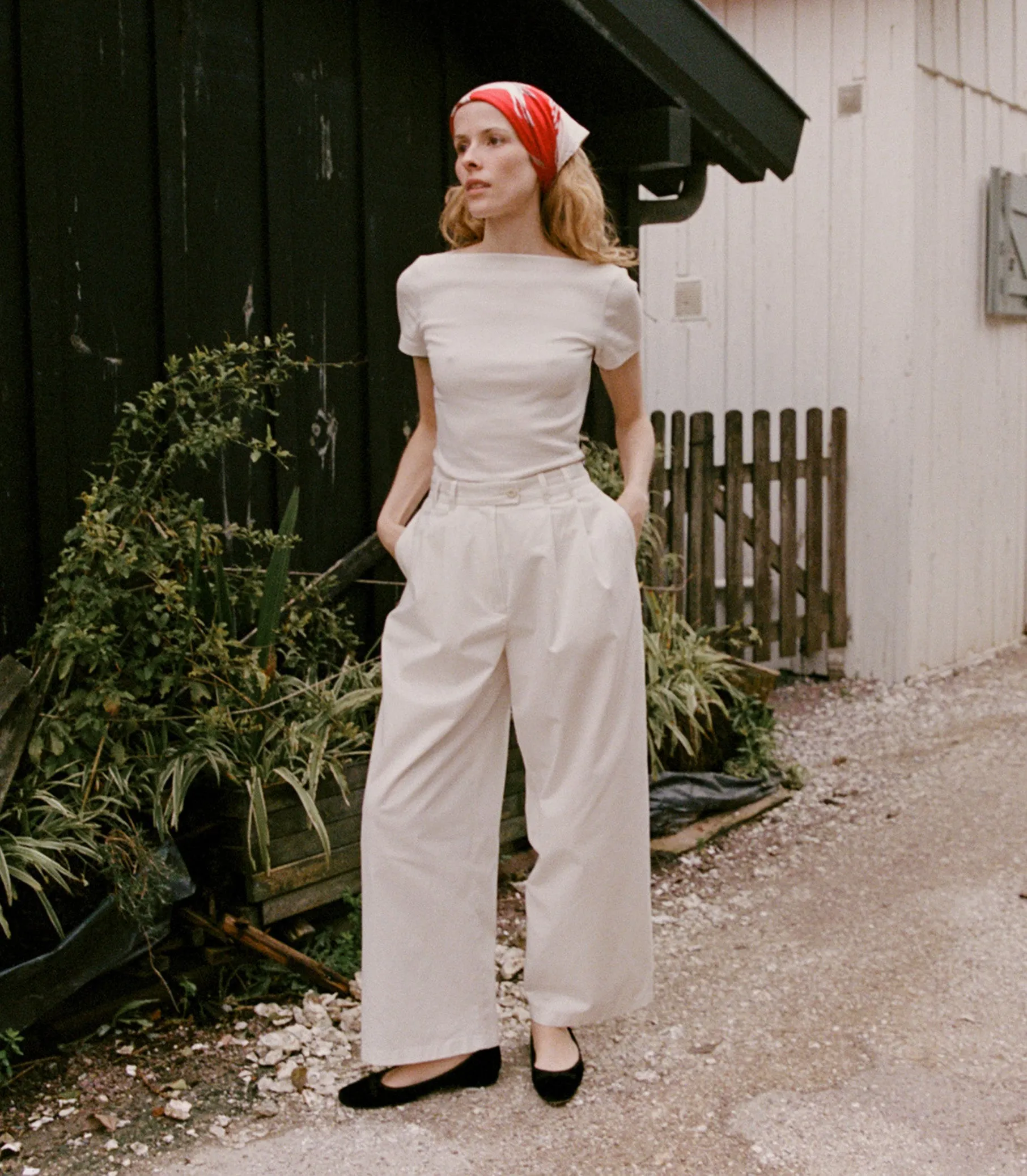 HMD -- PAULINE TEE -- SALT sold by Doen product image thumbnail 5