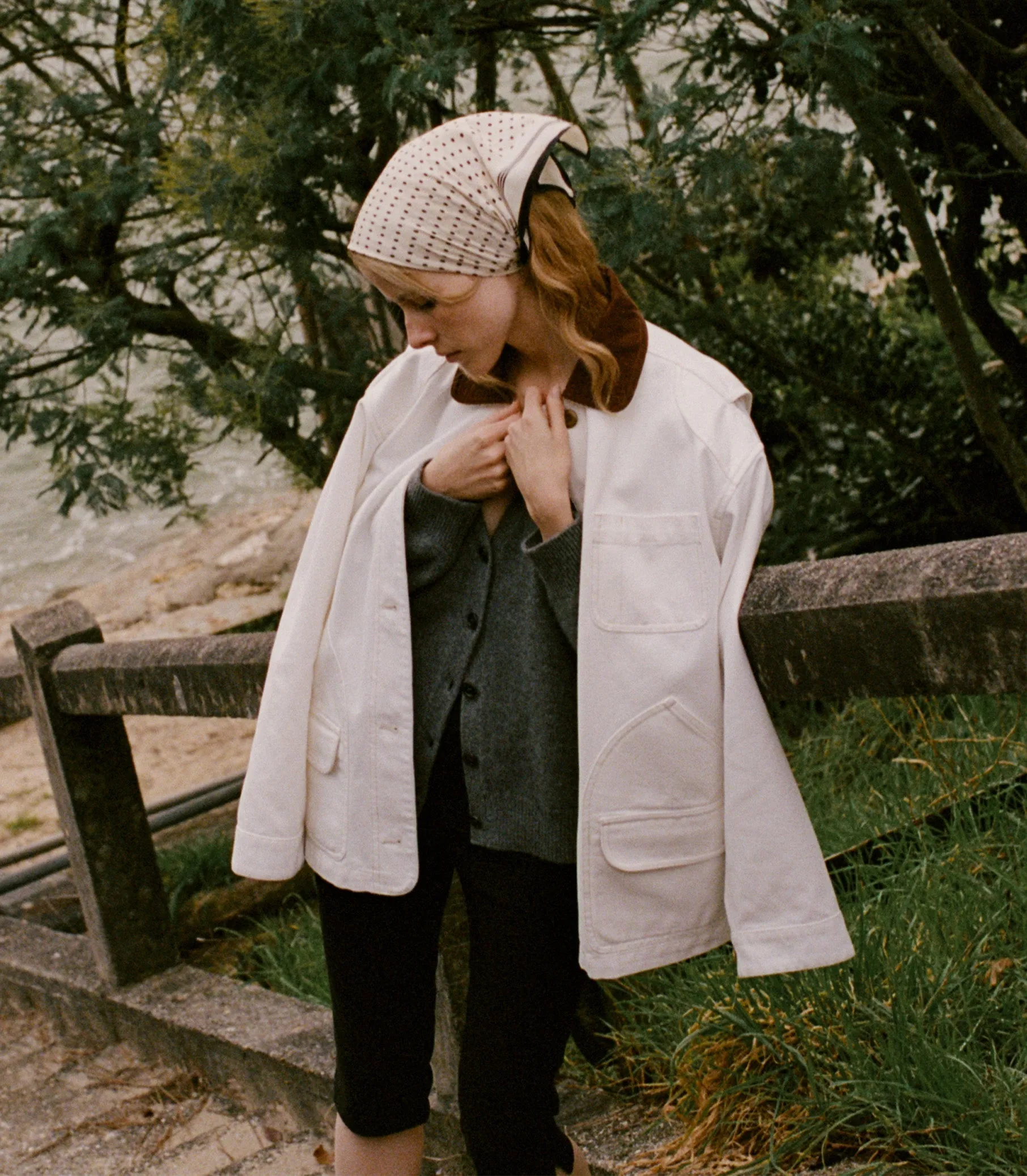HMD -- PASCUAL JACKET -- SALT sold by Doen