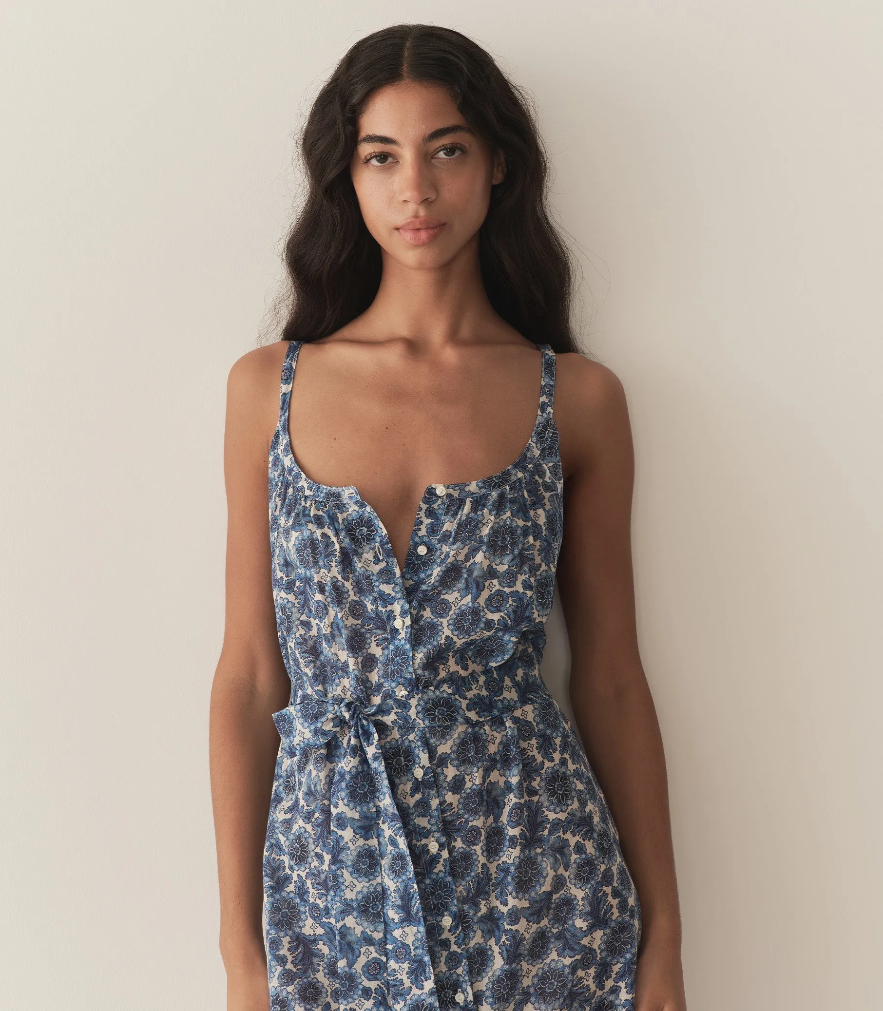 HMD -- NEVITA DRESS -- BLEU SOLEIL FLEURIT sold by Doen product image thumbnail 5