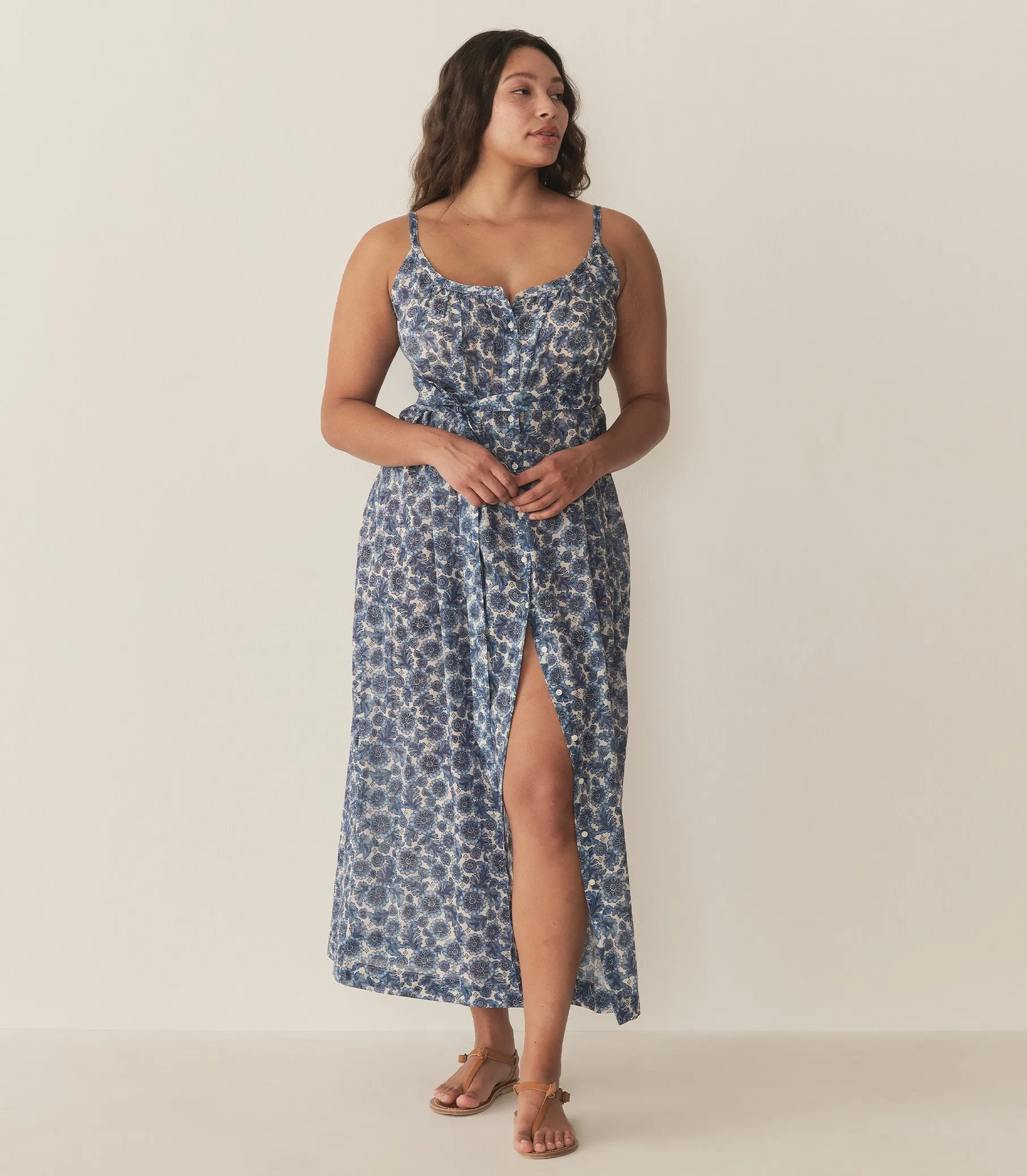 HMD -- NEVITA DRESS -- BLEU SOLEIL FLEURIT sold by Doen product image thumbnail 3