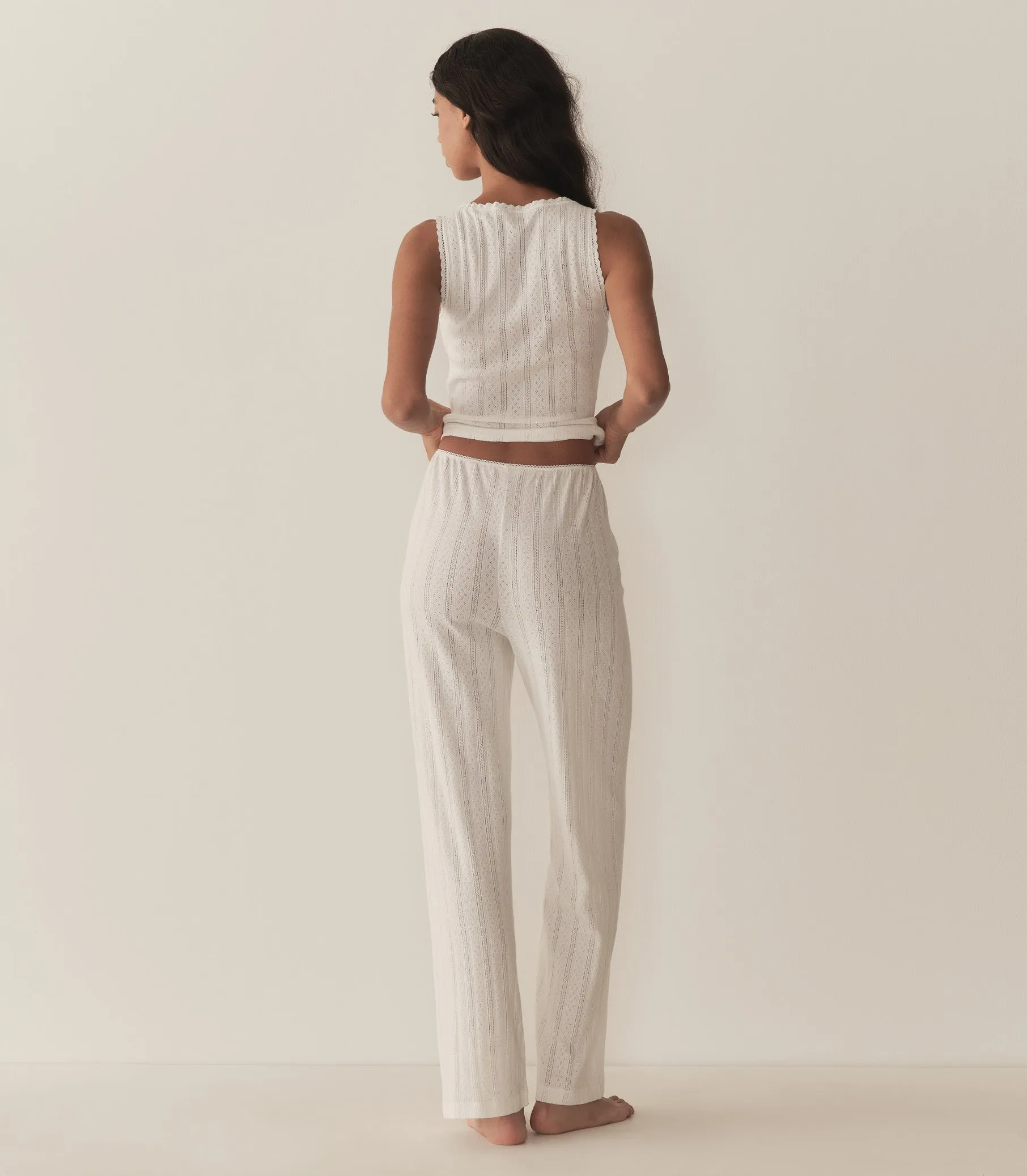 HMD -- LAVON POINTELLE PANT -- SALT sold by Doen product image thumbnail 3