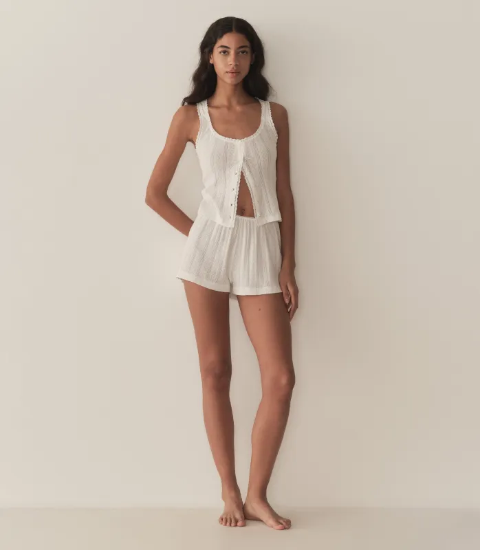 HMD -- LOREN POINTELLE SHORT -- SALT made by Doen
