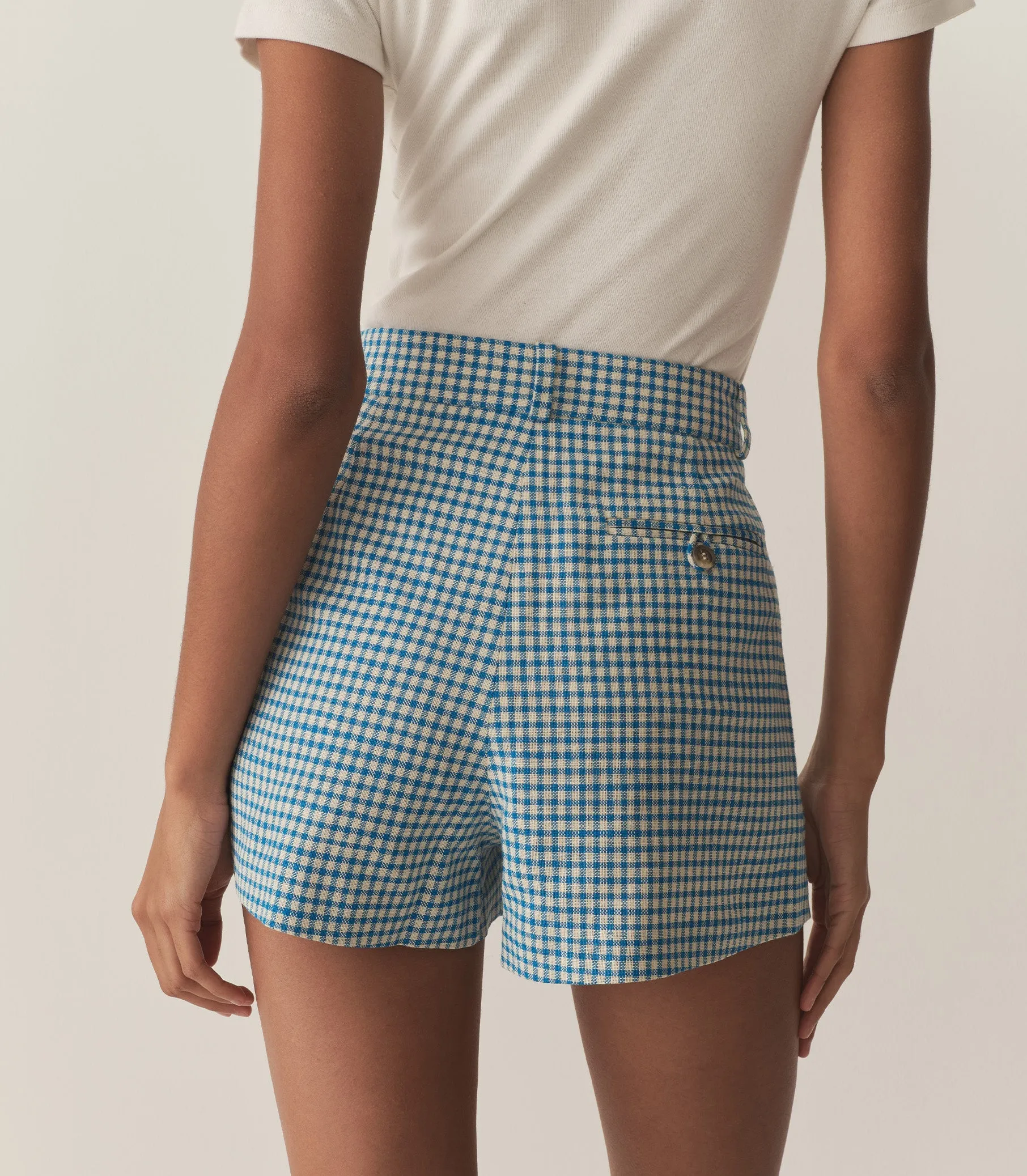 HMD -- KINGSLEY SHORT -- SOUTHAMPTON GINGHAM sold by Doen product image thumbnail 3
