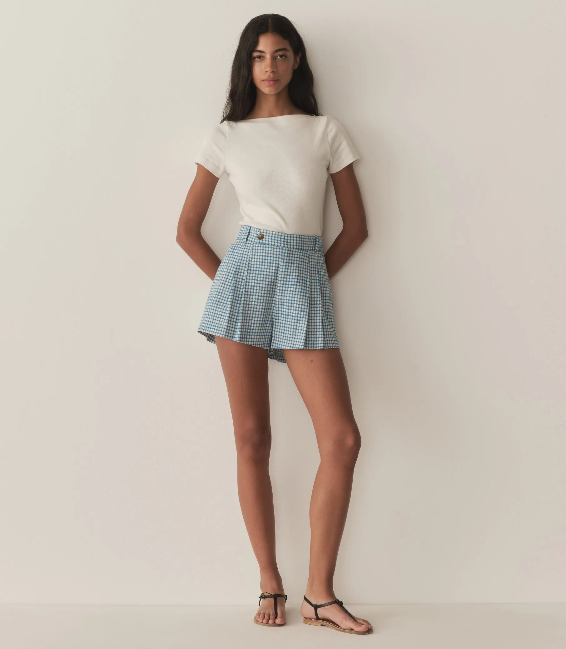 HMD -- KINGSLEY SHORT -- SOUTHAMPTON GINGHAM sold by Doen product image thumbnail 2