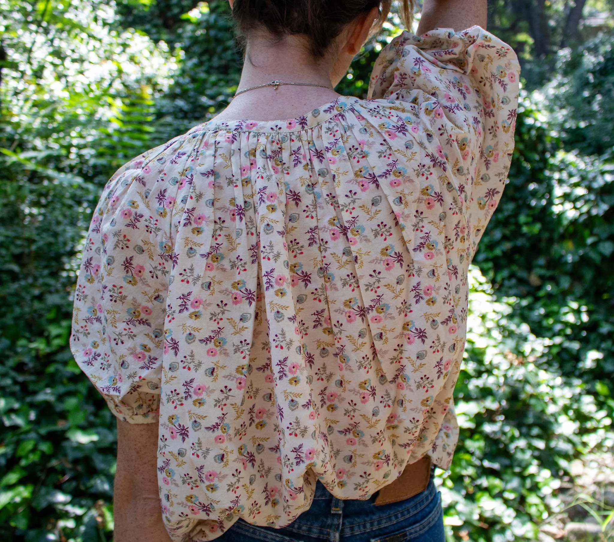 HMD -- JUNE TOP -- FEATHERED FLORAL sold by Doen product image thumbnail 4