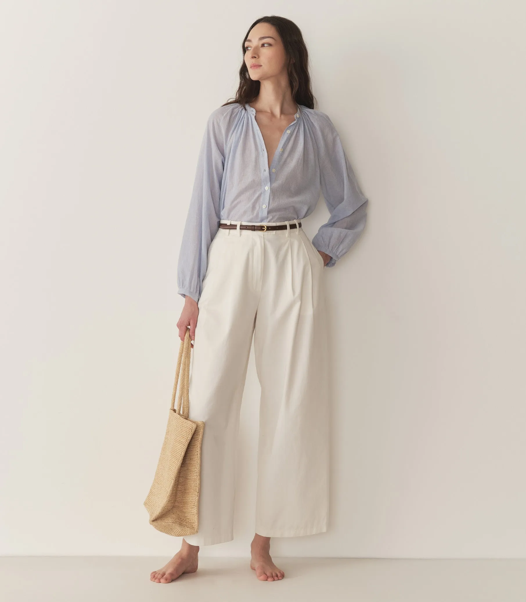 HMD -- JONIE TOP -- HARBOR BLUE sold by Doen product image thumbnail 5