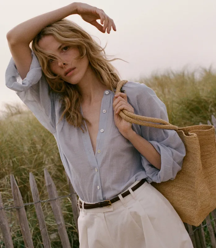 HMD -- JONIE TOP -- HARBOR BLUE made by Doen