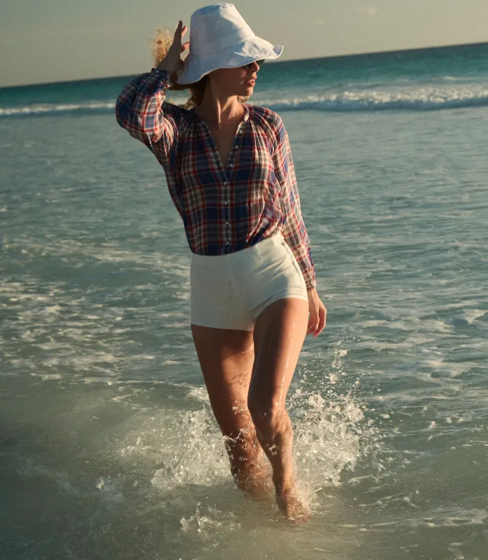 HMD -- JANIS TOP -- CÔTE D'AZUR PLAID made by Doen