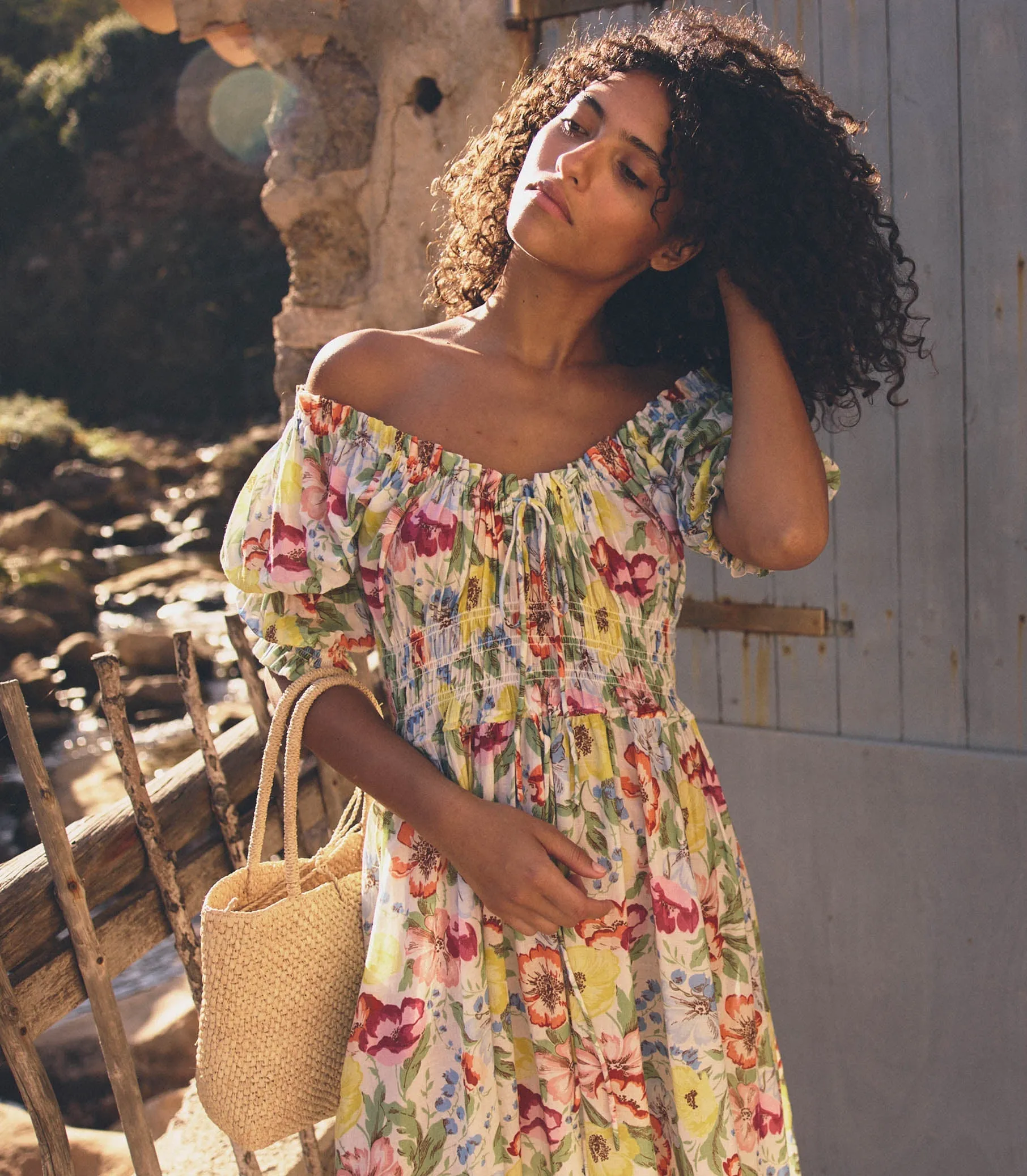 HMD -- ISCHIA DRESS -- BLANC ANEMONE BLOOM sold by Doen product image thumbnail 2