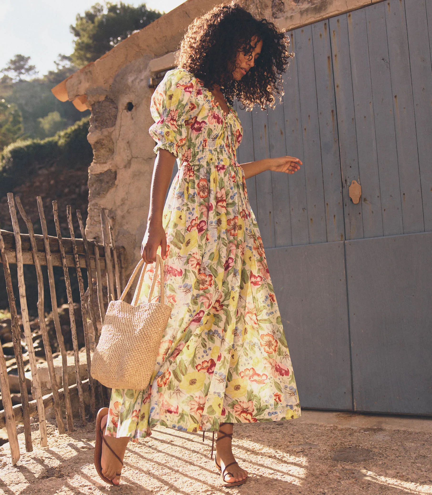 HMD -- ISCHIA DRESS -- BLANC ANEMONE BLOOM sold by Doen product image thumbnail 3
