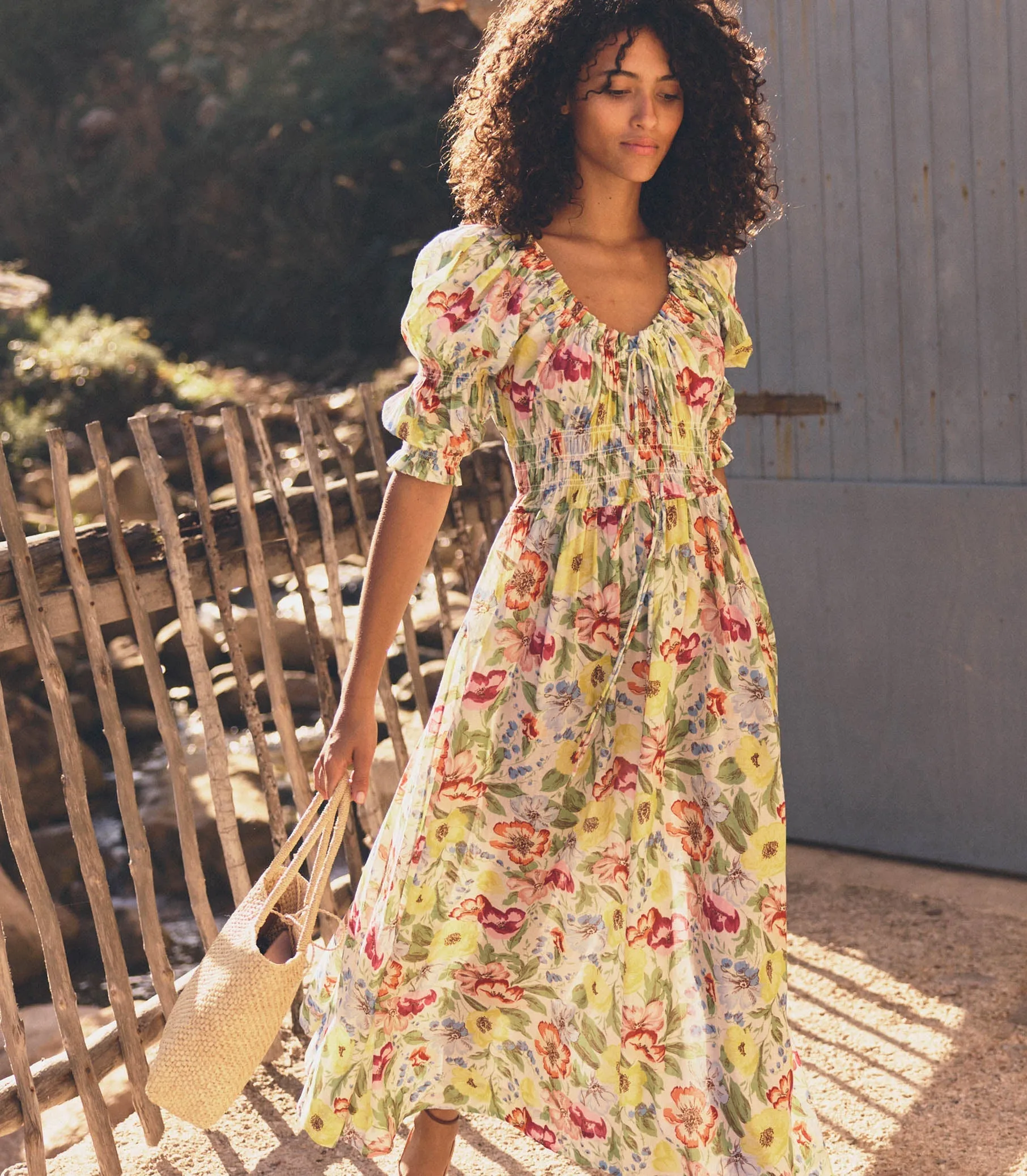 HMD -- ISCHIA DRESS -- BLANC ANEMONE BLOOM sold by Doen product image thumbnail 4