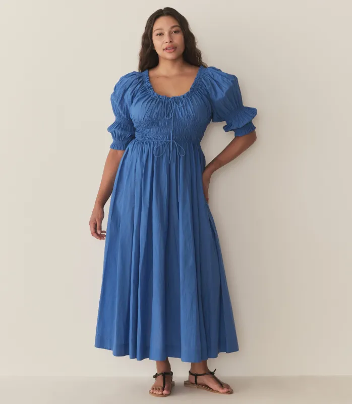 HMD -- ISCHIA DRESS -- CORFU BLUE made by Doen