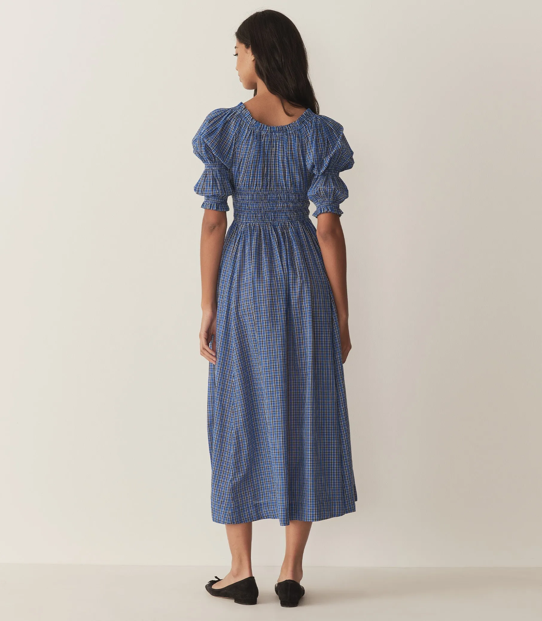 HMD -- ISCHIA DRESS -- CASSIS CHECK sold by Doen product image thumbnail 4