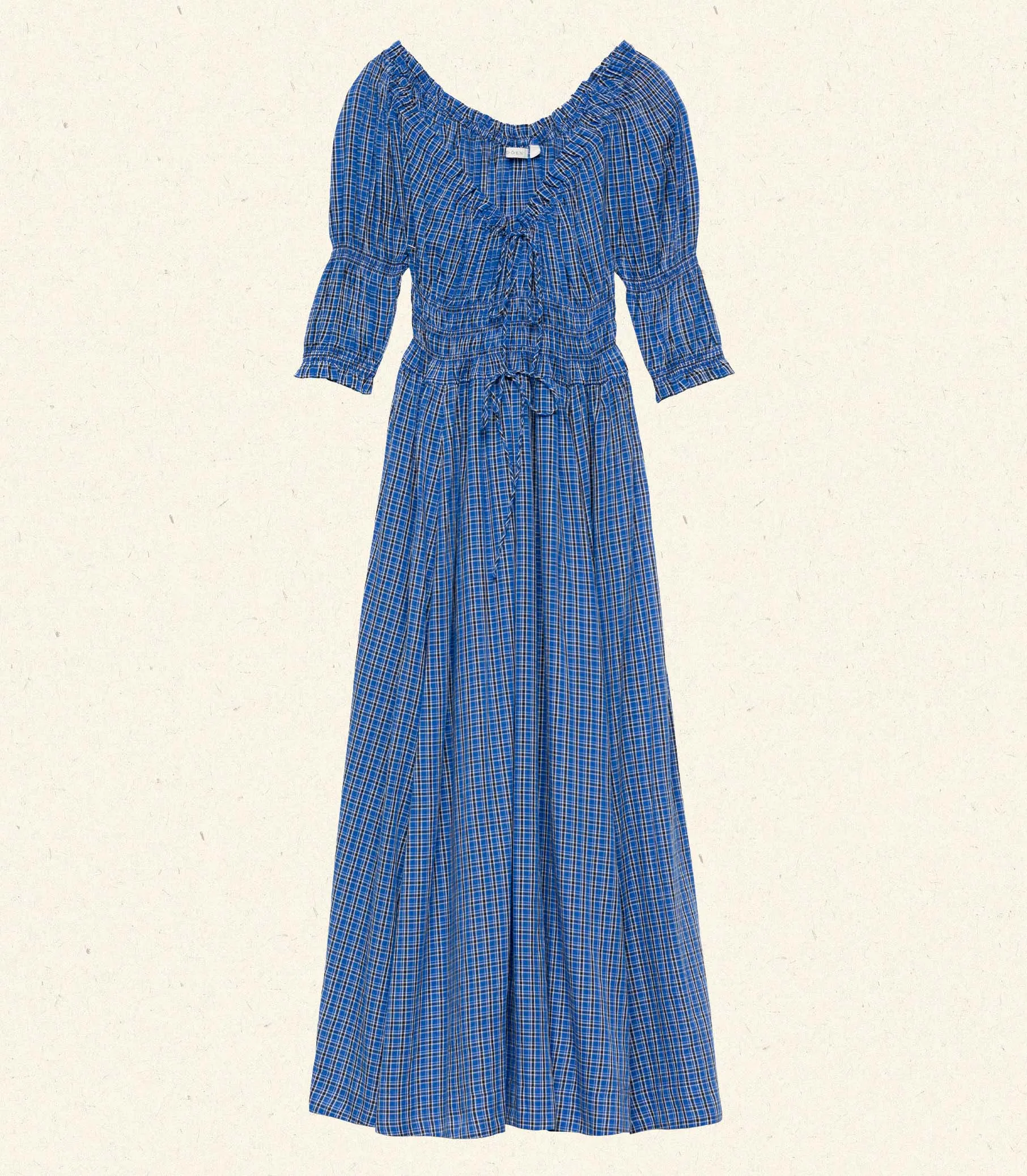 HMD -- ISCHIA DRESS -- CASSIS CHECK sold by Doen product image thumbnail 5