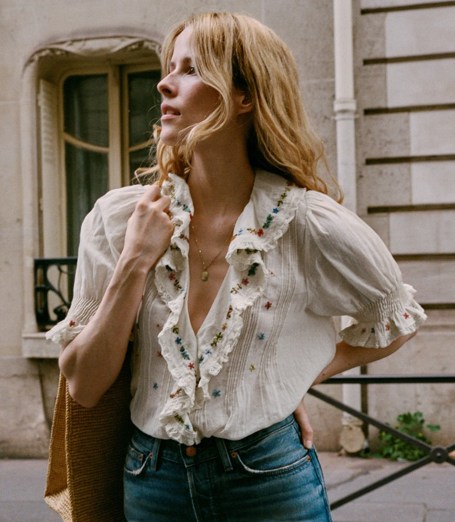 HMD -- HETTIE TOP -- SEA SALT sold by Doen product image thumbnail 4