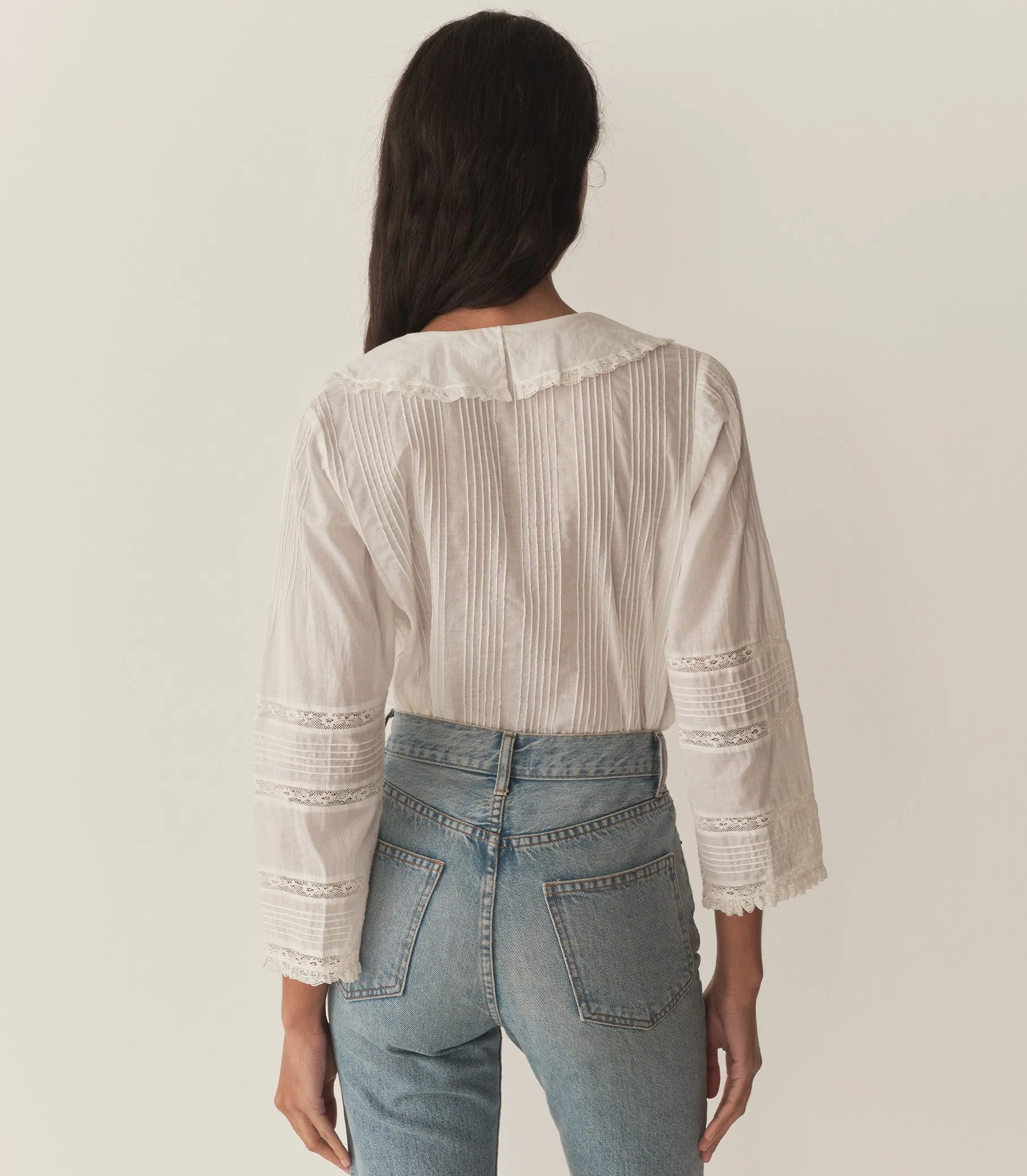 HMD -- HUGUETTE TOP -- SALT sold by Doen product image thumbnail 4