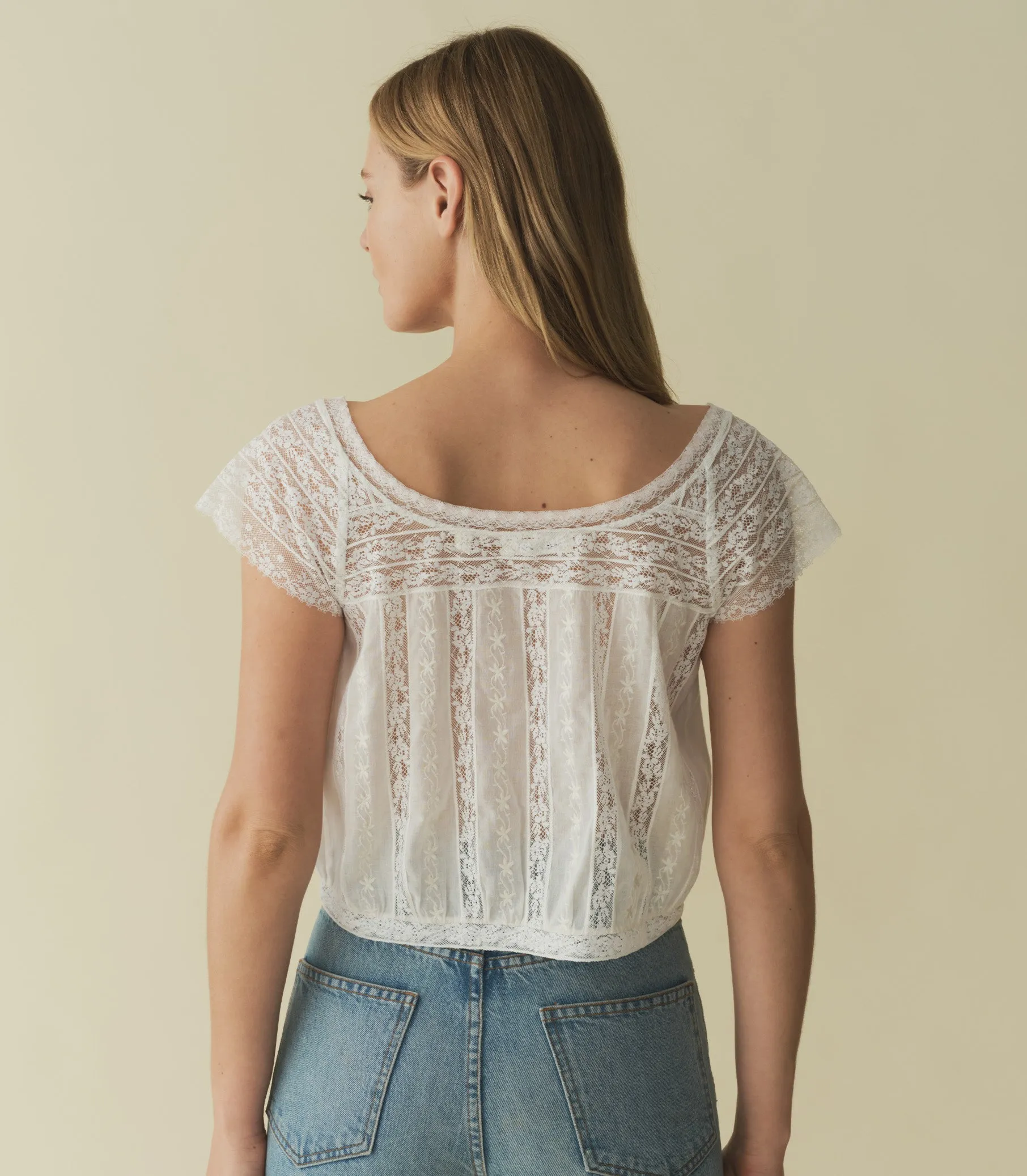 HMD -- GRETA TOP -- SALT sold by Doen product image thumbnail 3