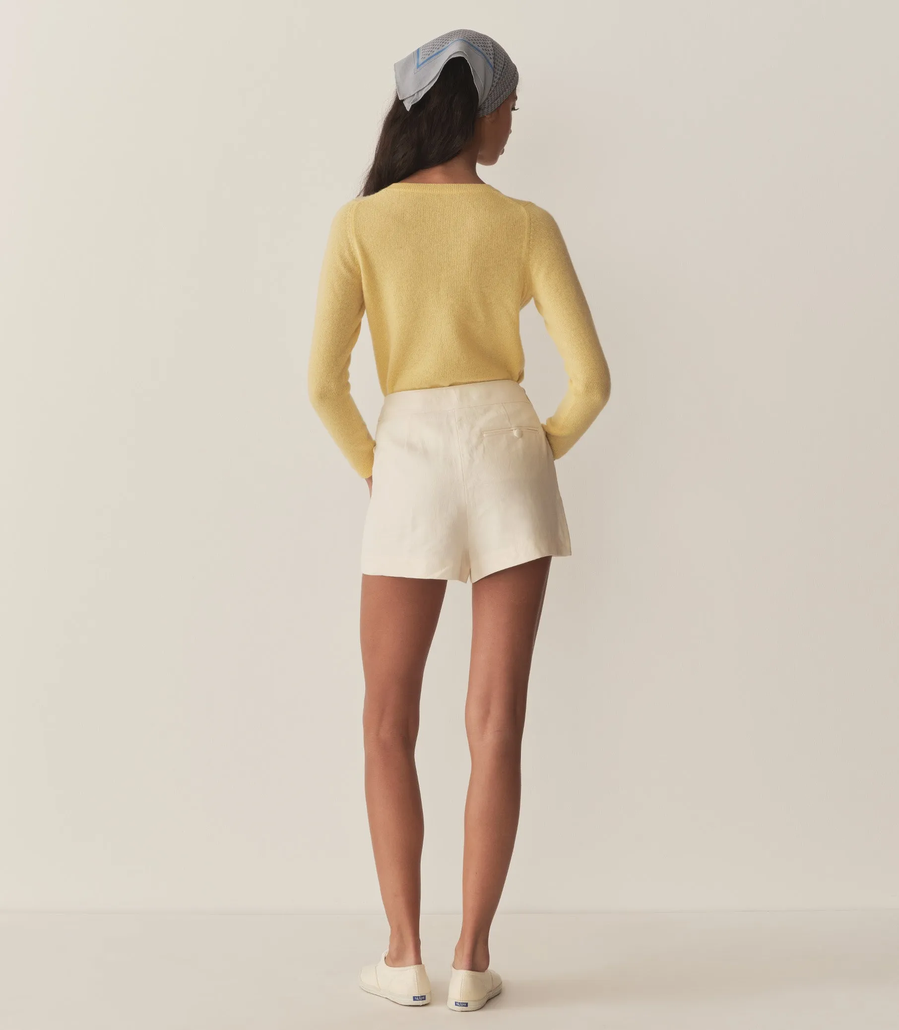 HMD -- GARANCE CASHMERE SWEATER -- LEMON CHIFFON sold by Doen product image thumbnail 4