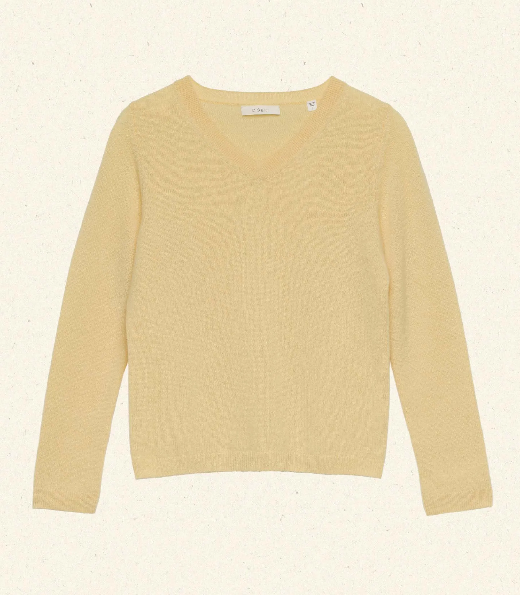 HMD -- GARANCE CASHMERE SWEATER -- LEMON CHIFFON sold by Doen product image thumbnail 5