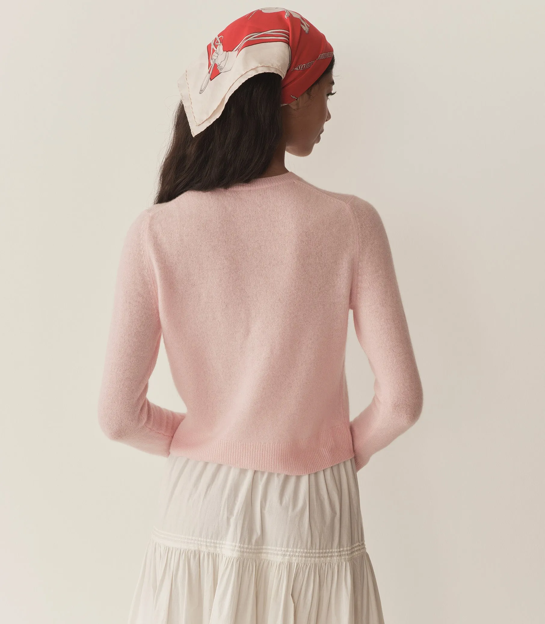 HMD -- FREYA CASHMERE CARDIGAN -- ROSEWATER sold by Doen product image thumbnail 5