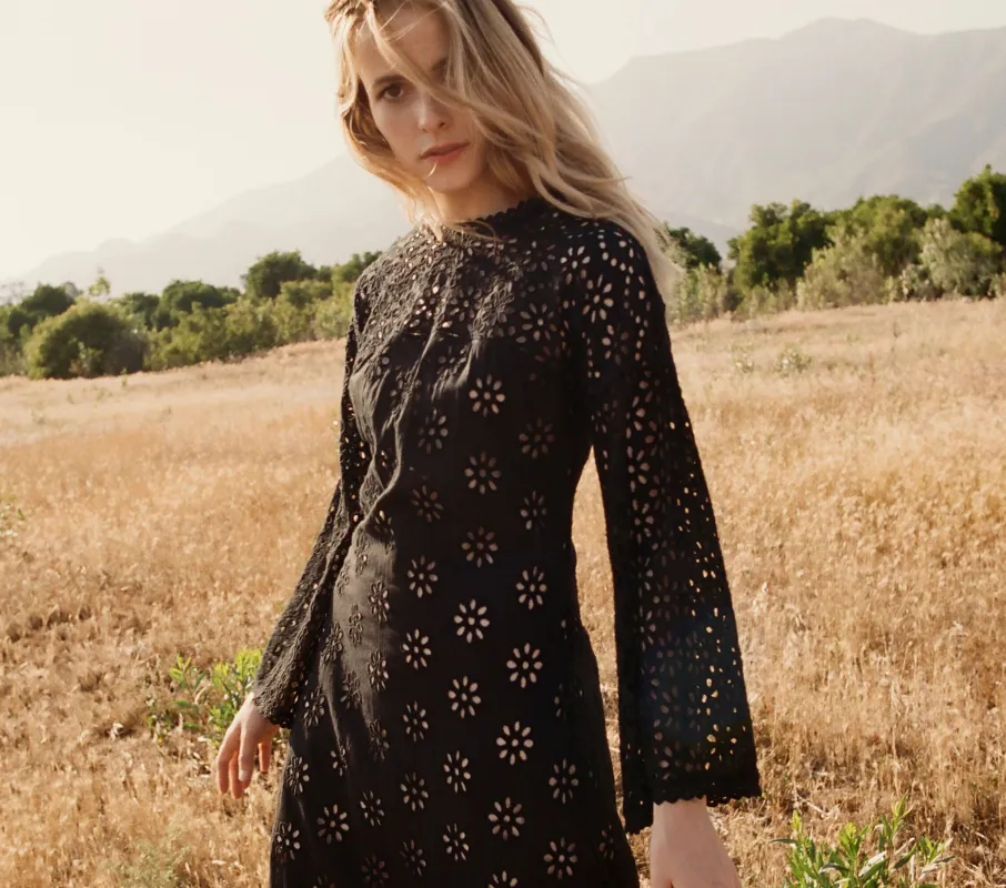 HMD -- FRANCOISE DRESS -- BLACK made by Doen