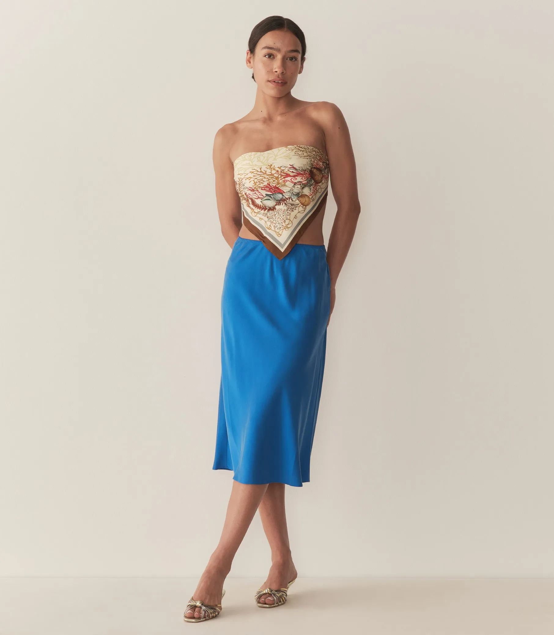 HMD -- ELOWENA SKIRT -- BLUE TOURMALINE sold by Doen product image thumbnail 4