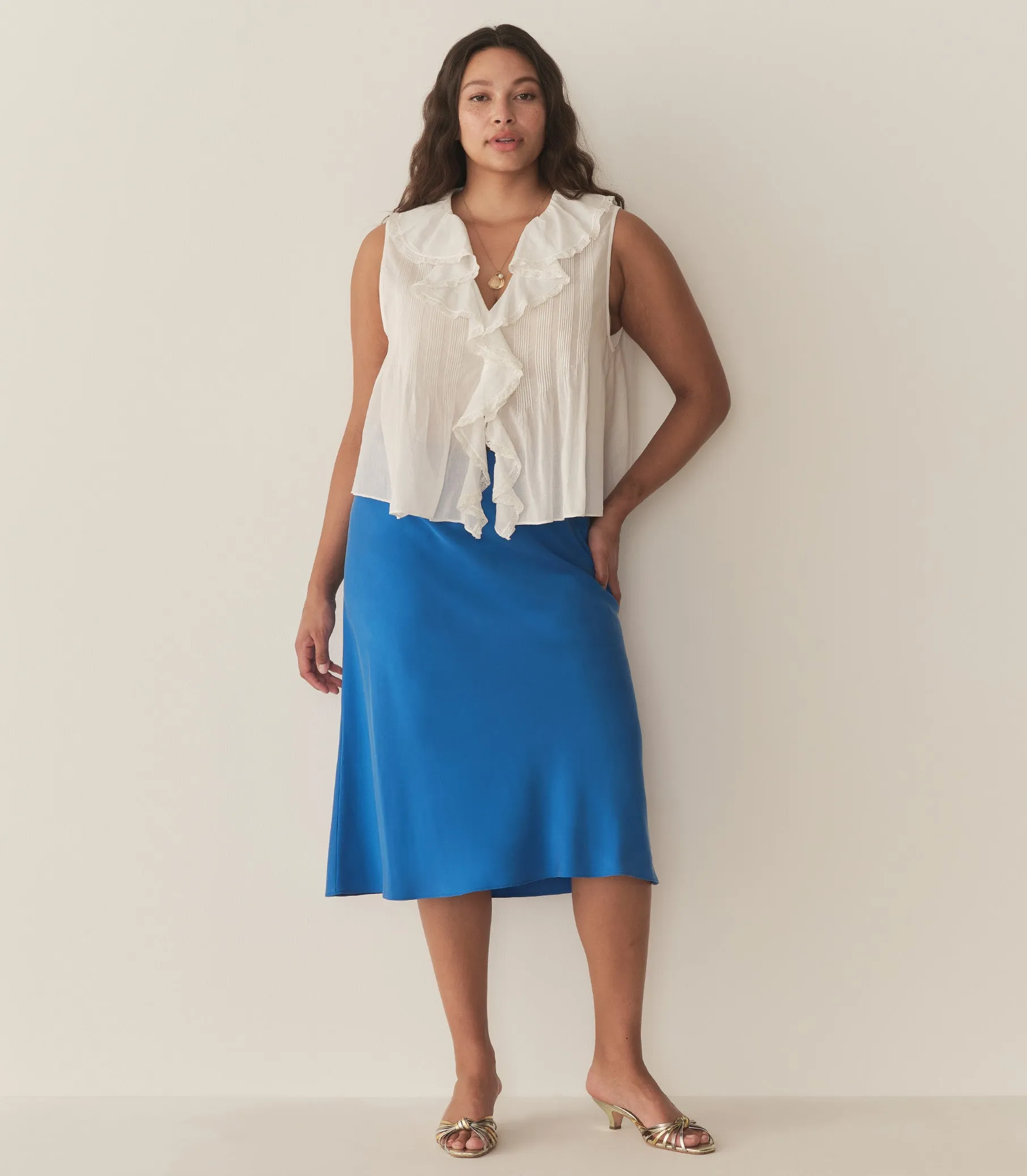 HMD -- ELOWENA SKIRT -- BLUE TOURMALINE sold by Doen product image thumbnail 2