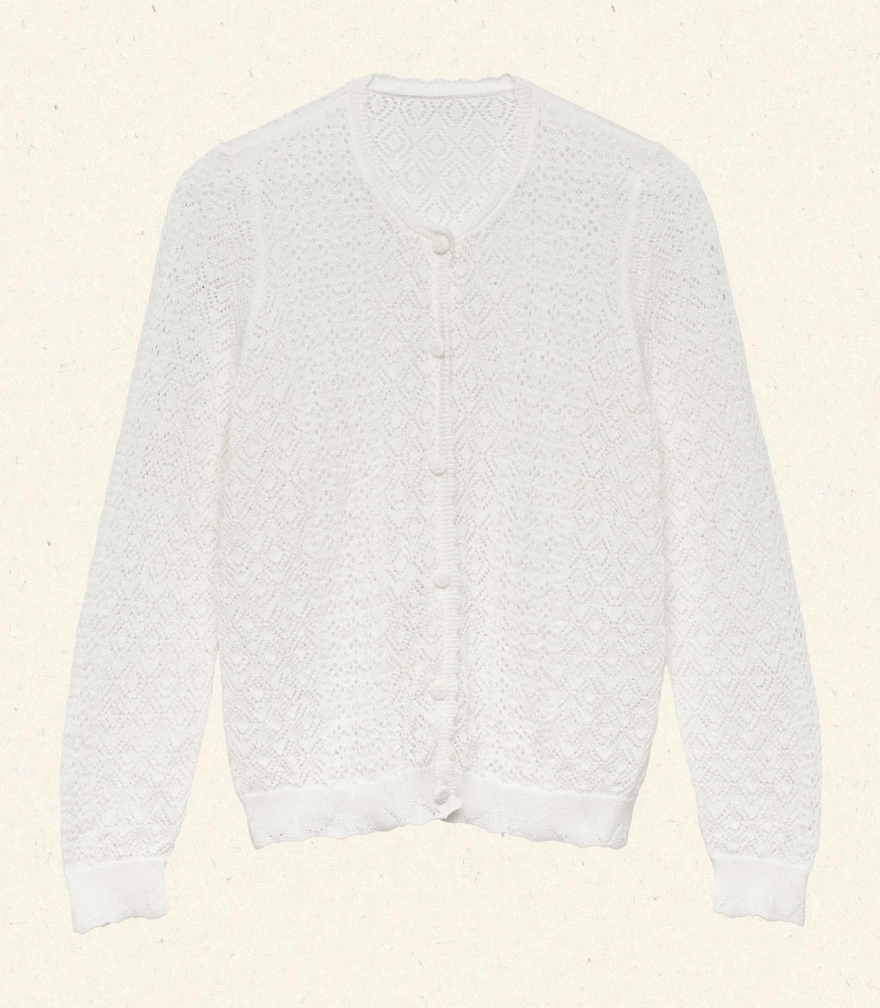 HMD -- DIANE CARDIGAN -- IVORY sold by Doen product image thumbnail 4